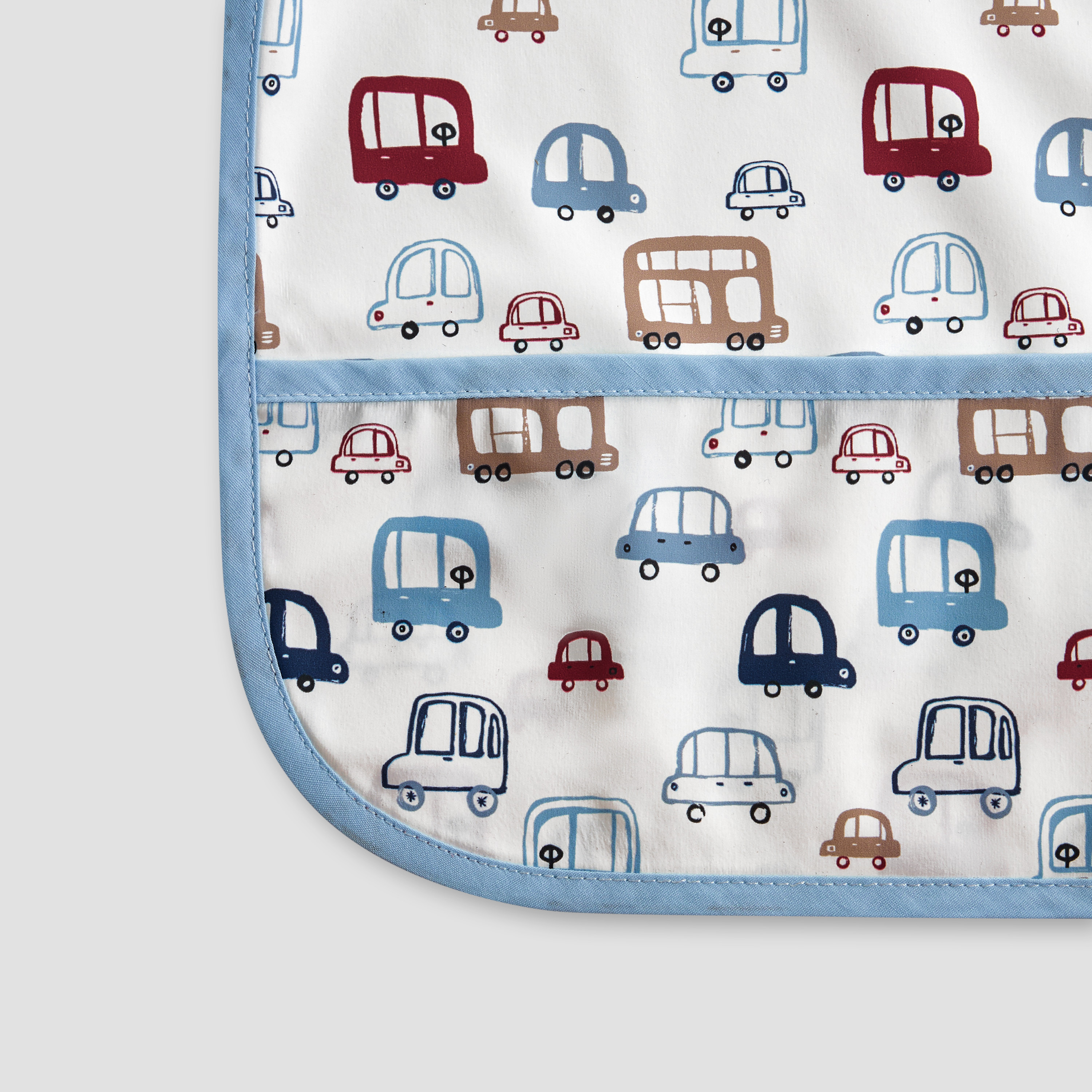 مريلة مئزر بطبعات سيارات بأكمام طويلة من جونيورز-baby-feeding-bibs-image-4