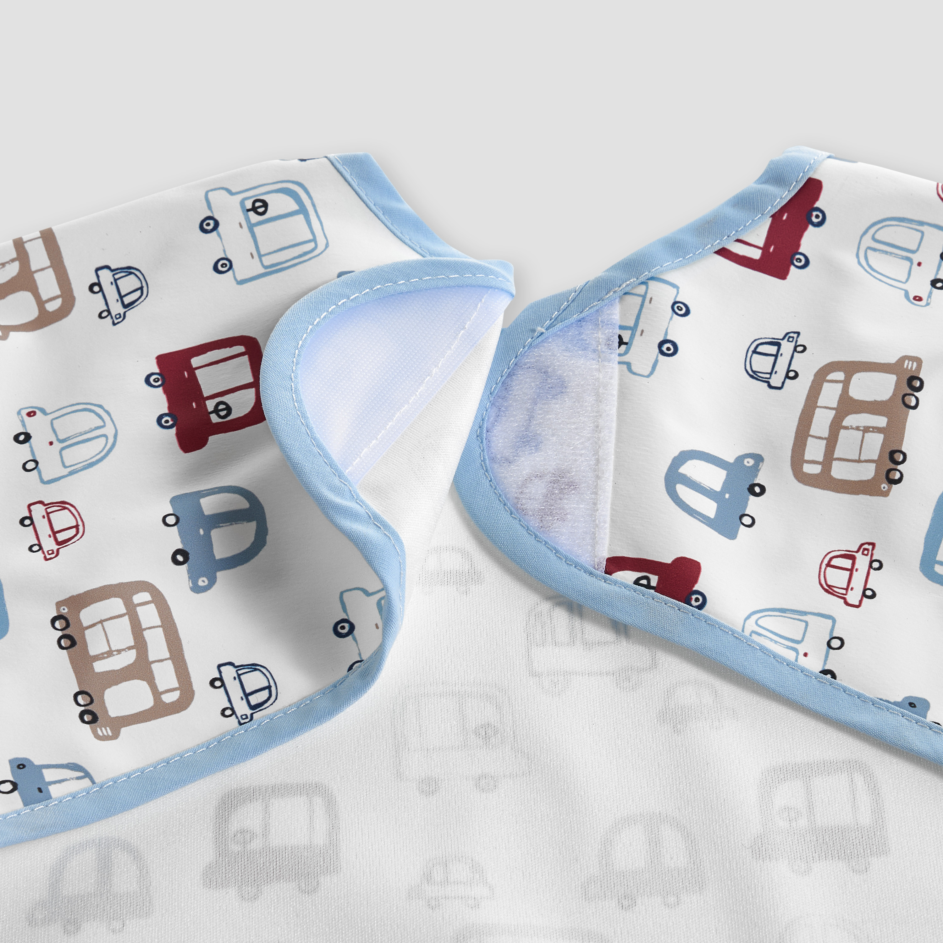 مريلة مئزر بطبعات سيارات بأكمام طويلة من جونيورز-baby-feeding-bibs-image-6