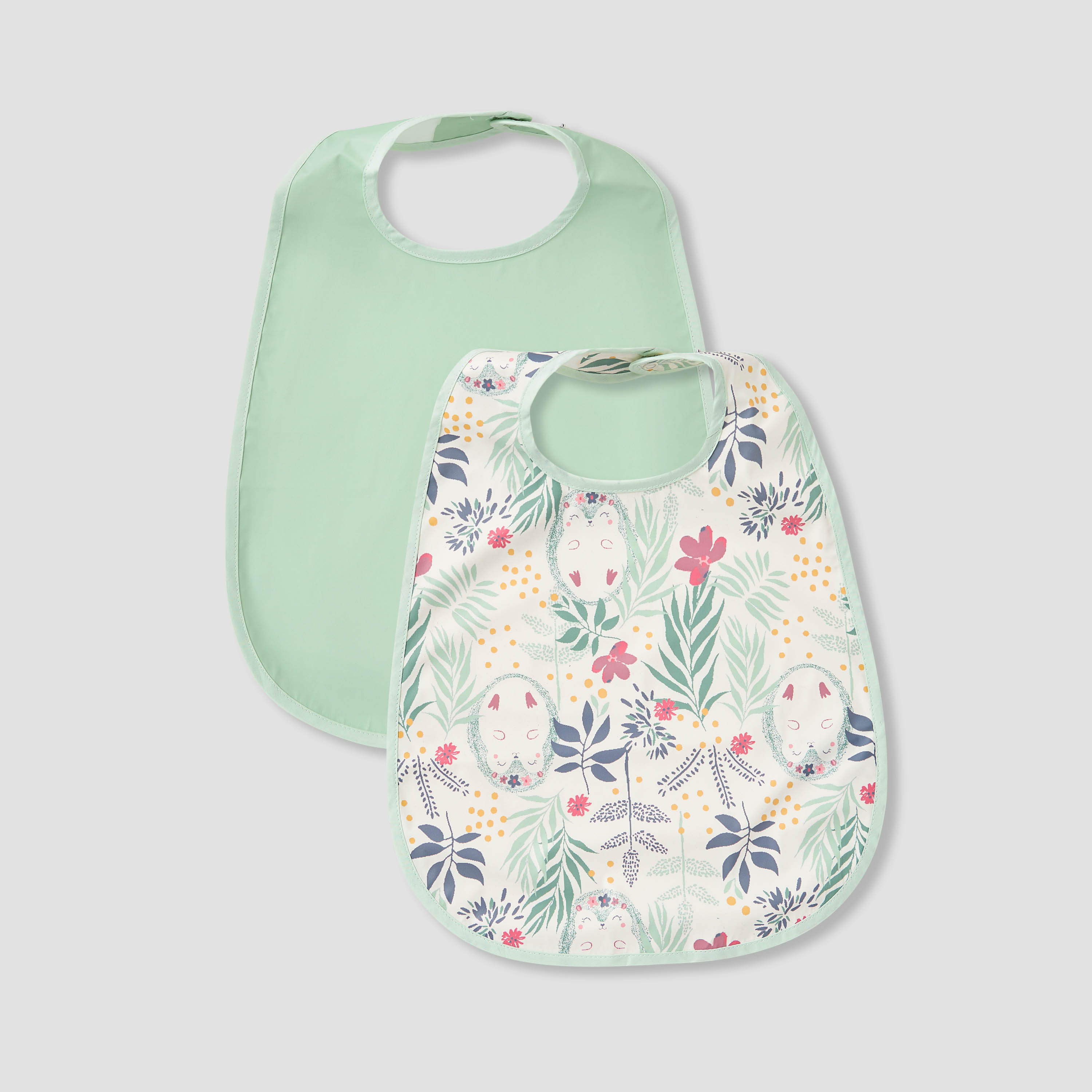 Juniors Assorted Waterproof Bib - Set of 2-baby-feeding-bibs-image-1