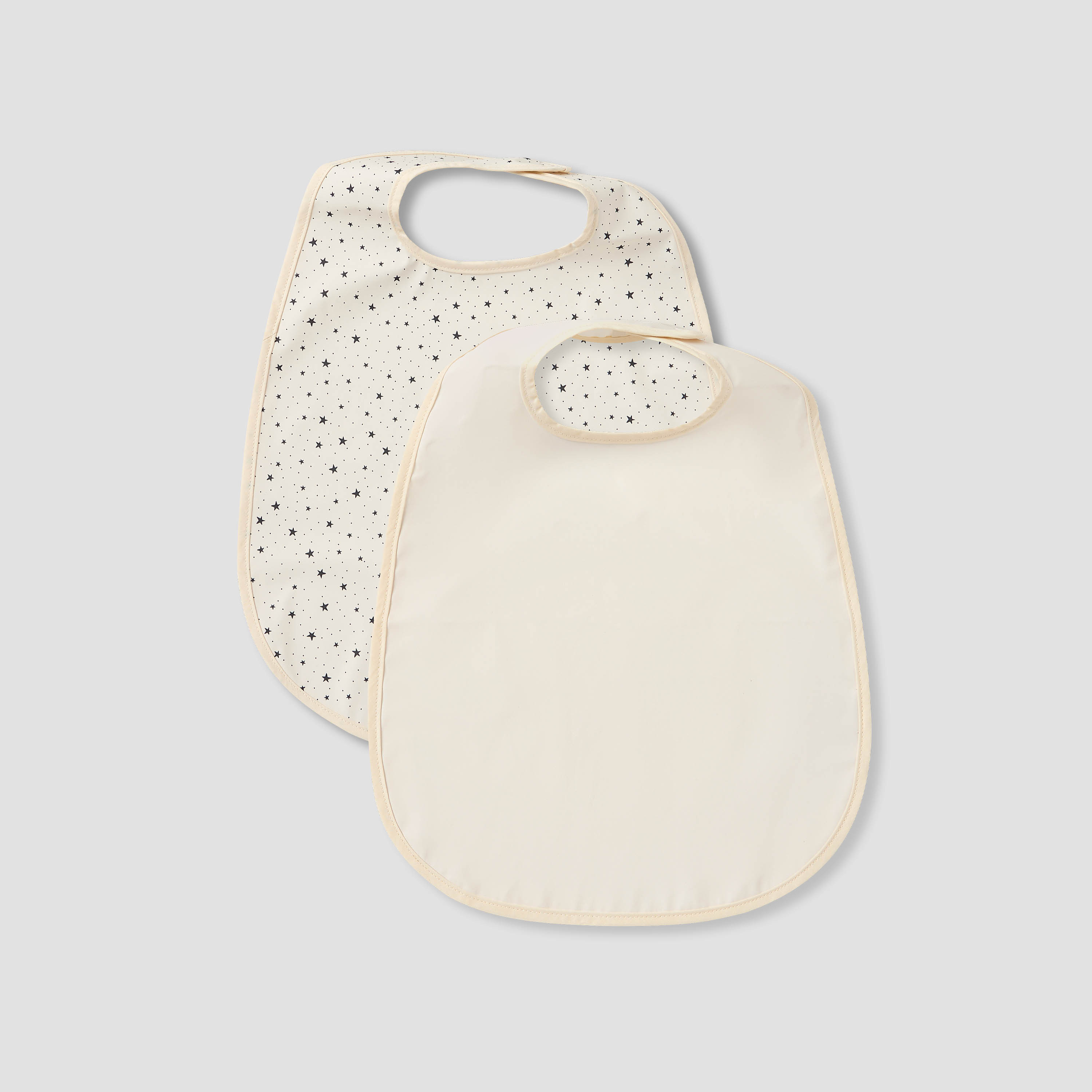 Juniors Assorted Bib with Snap Button Closure - Set of 2-baby-feeding-bibs-image-1