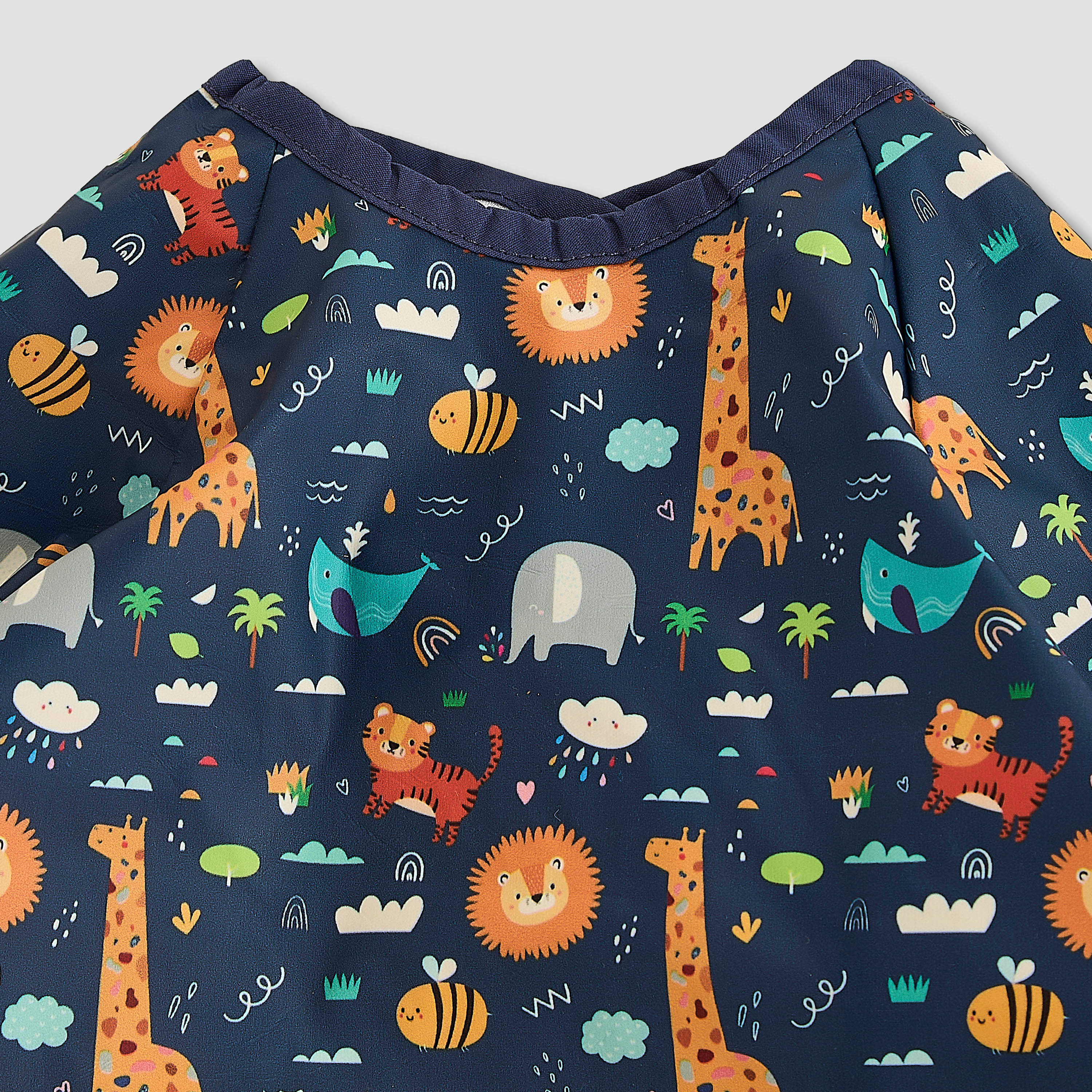 Juniors Baby Bib with Animal Print-baby-feeding-bibs-image-3
