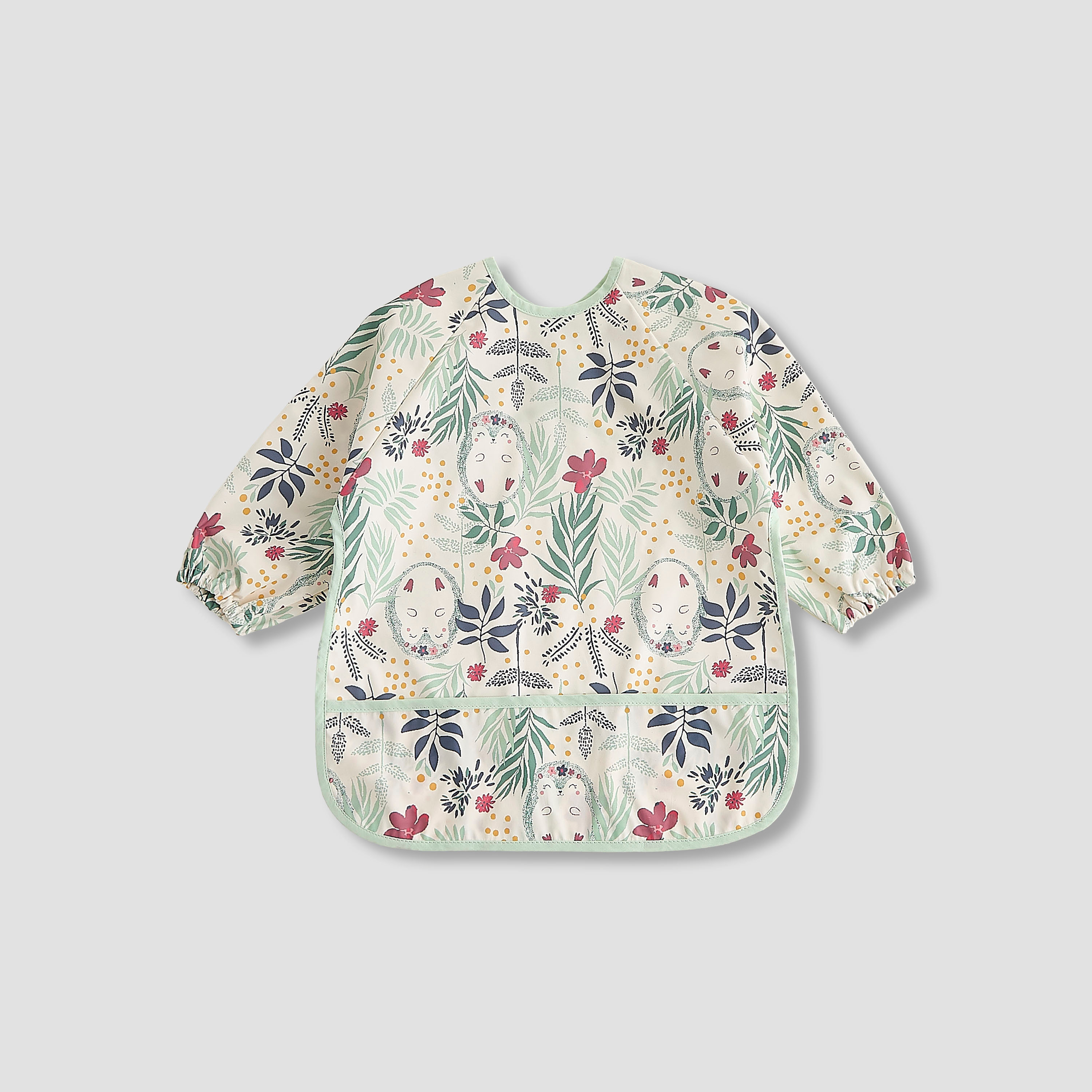 Juniors Baby Bib with Floral Print-baby-feeding-bibs-image-1