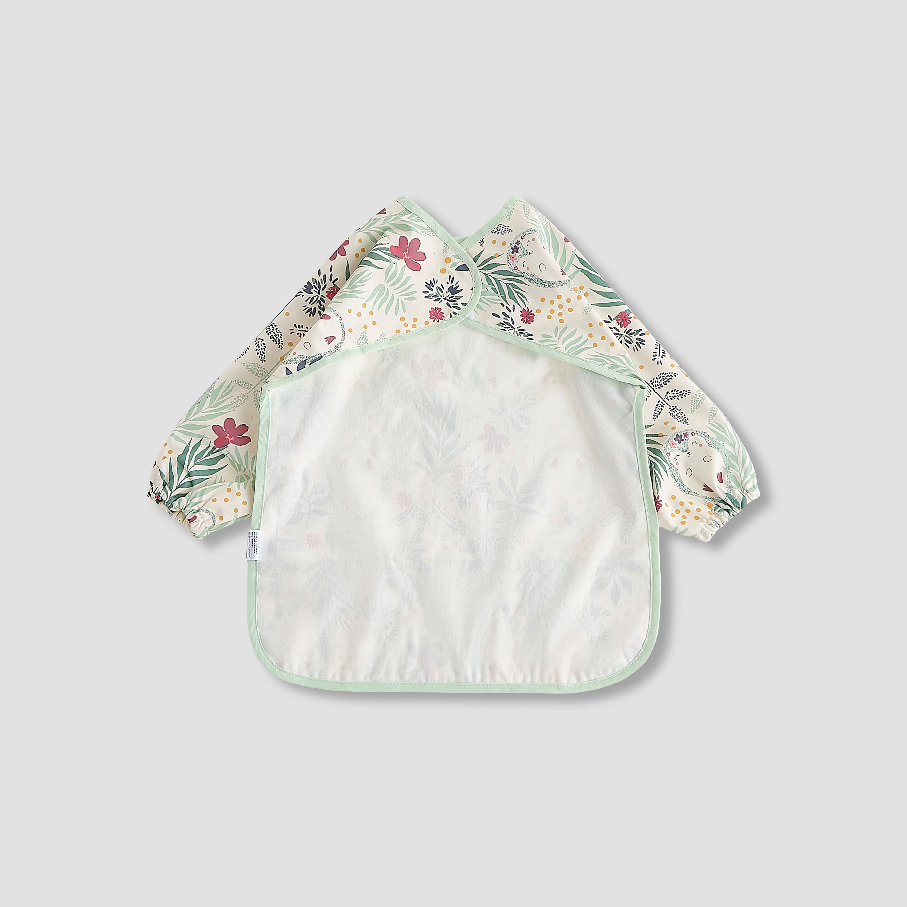 Juniors Baby Bib with Floral Print-baby-feeding-bibs-image-2
