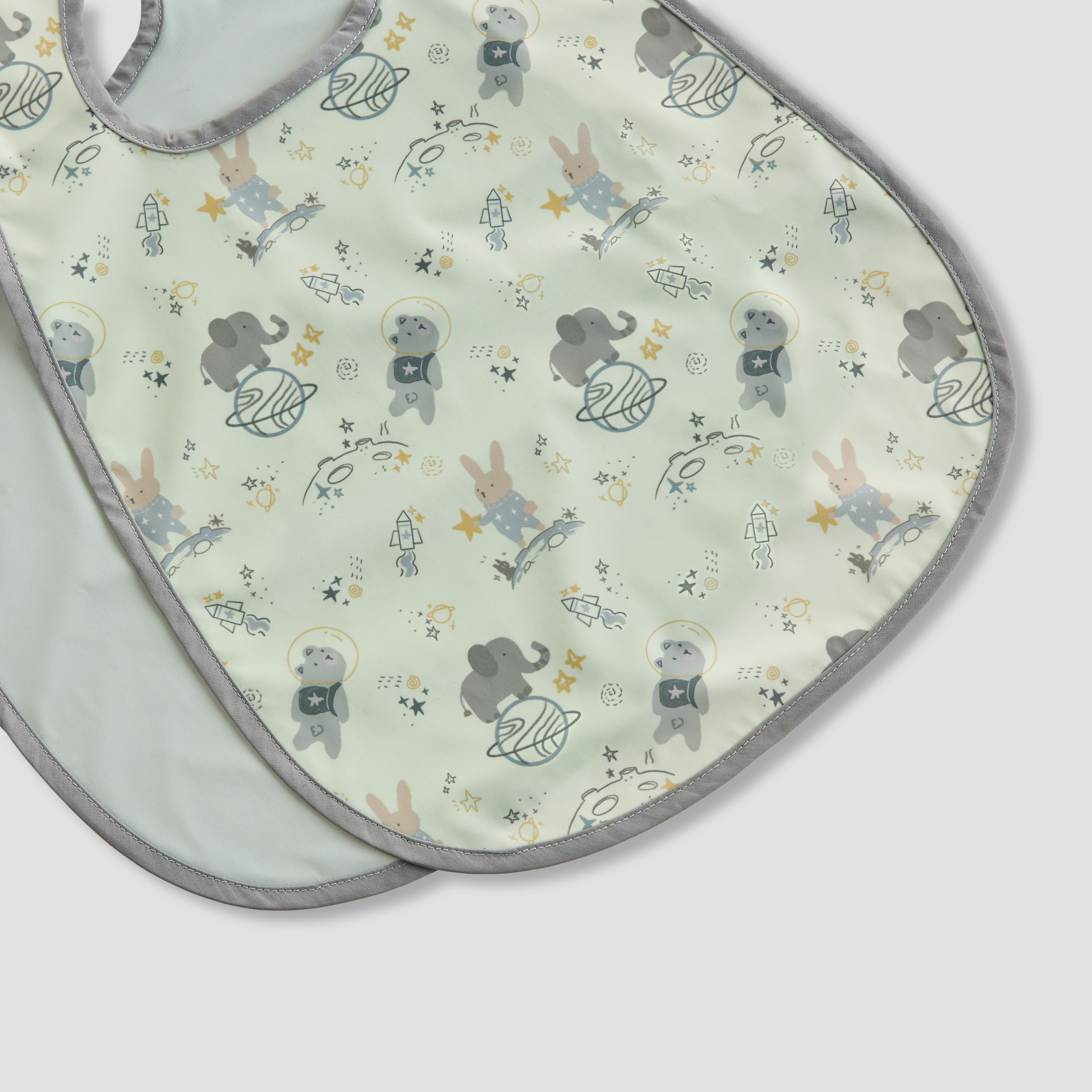 Juniors Baby Bib with Assorted Print - Set of 2-baby-feeding-bibs-image-5