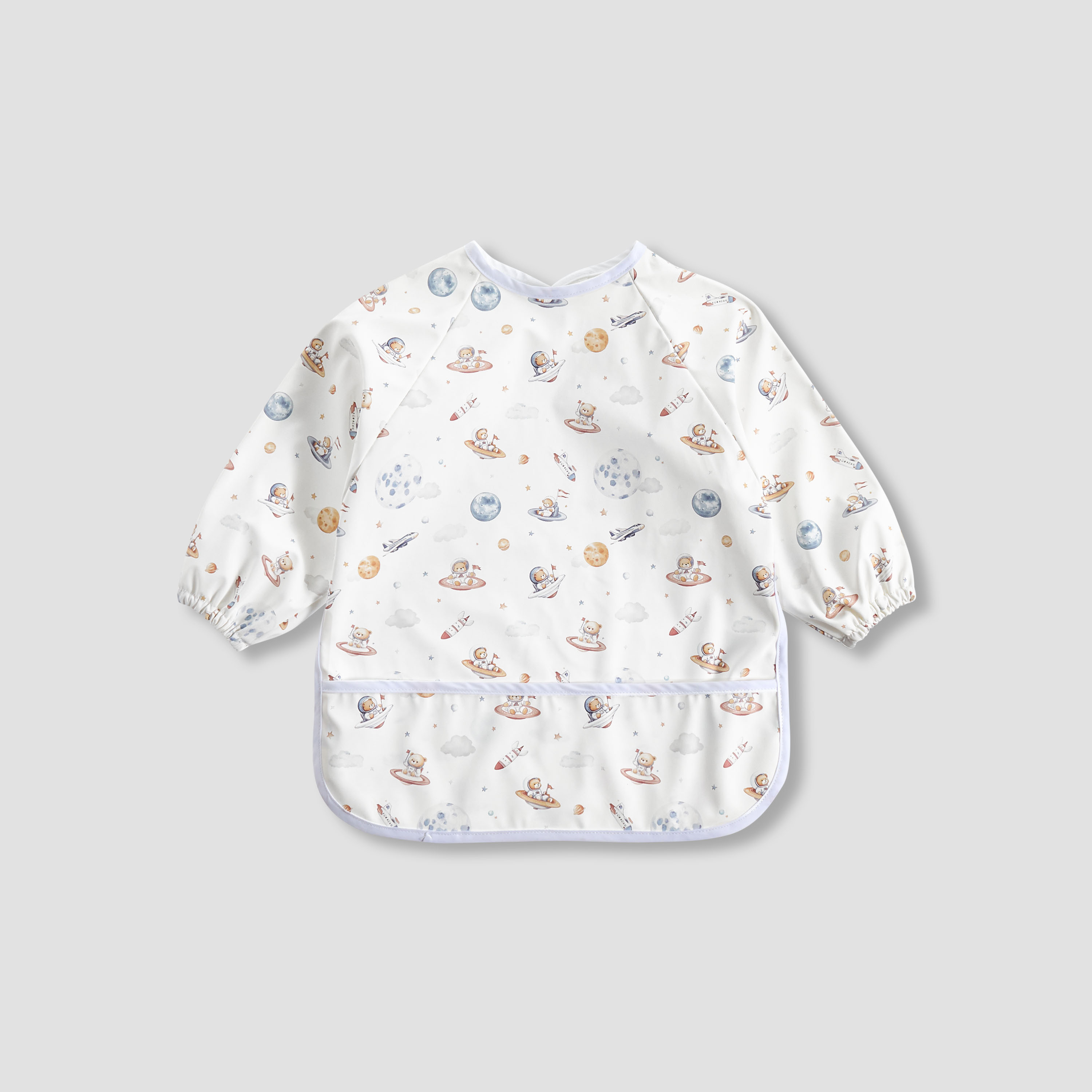 مريلة أطفال بشريط إغلاق لاصق من جونيورز-baby-feeding-bibs-image-1