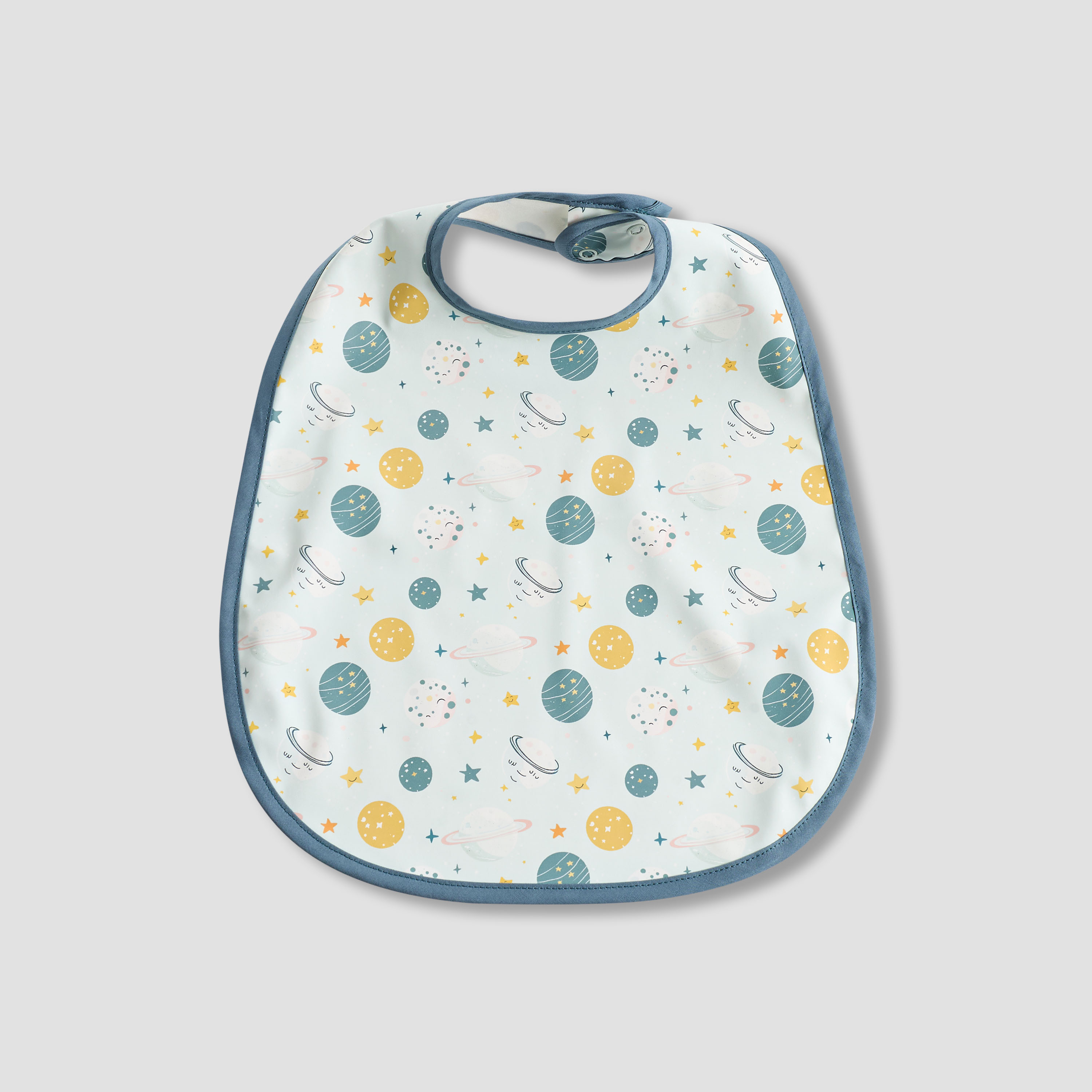Pack of 2 Juniors Baby Bib with Snap Button Closure-baby-feeding-bibs-image-3