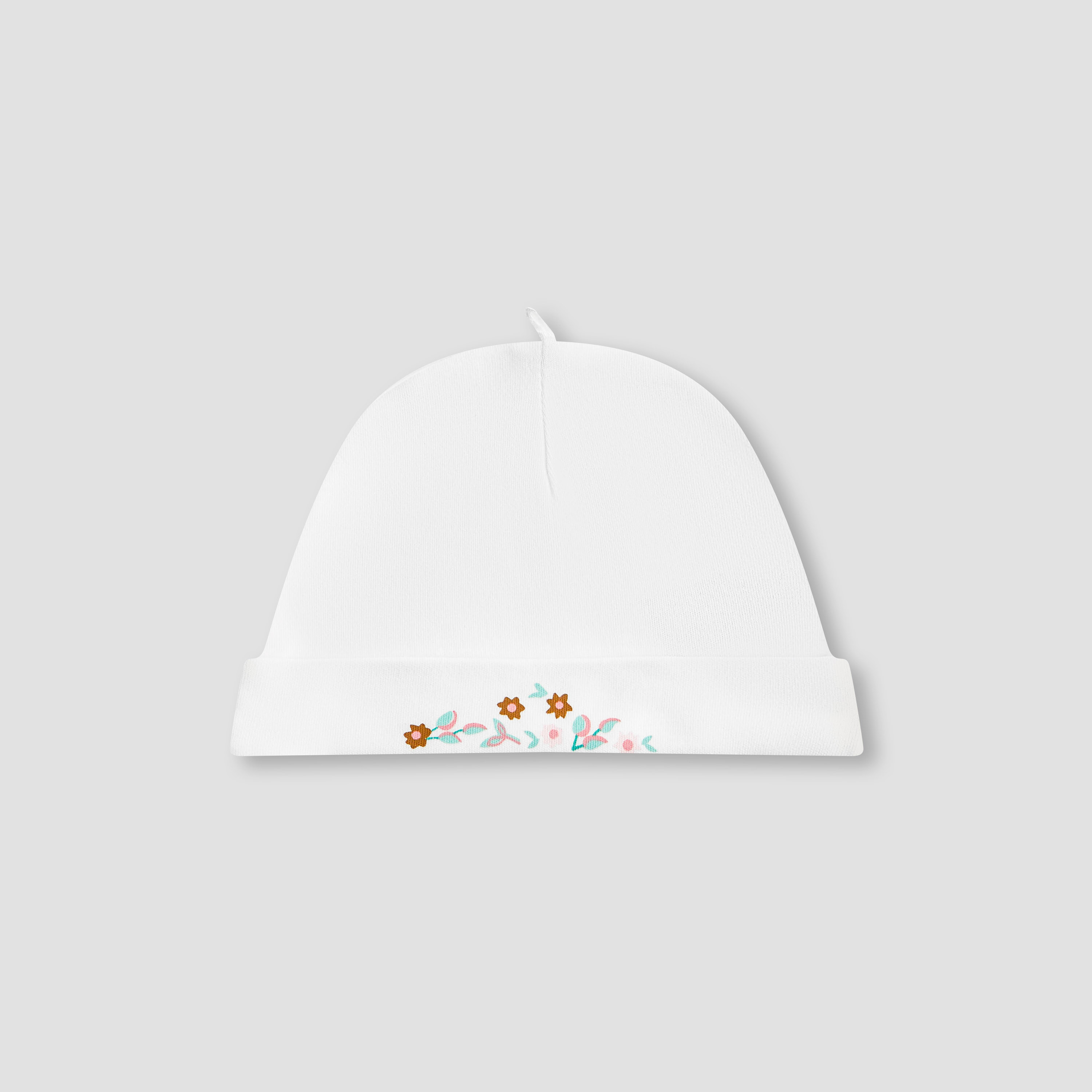 Juniors Girls Cap with Floral Print - Cotton - Set of 3-baby-girls-accessories-caps-image-3