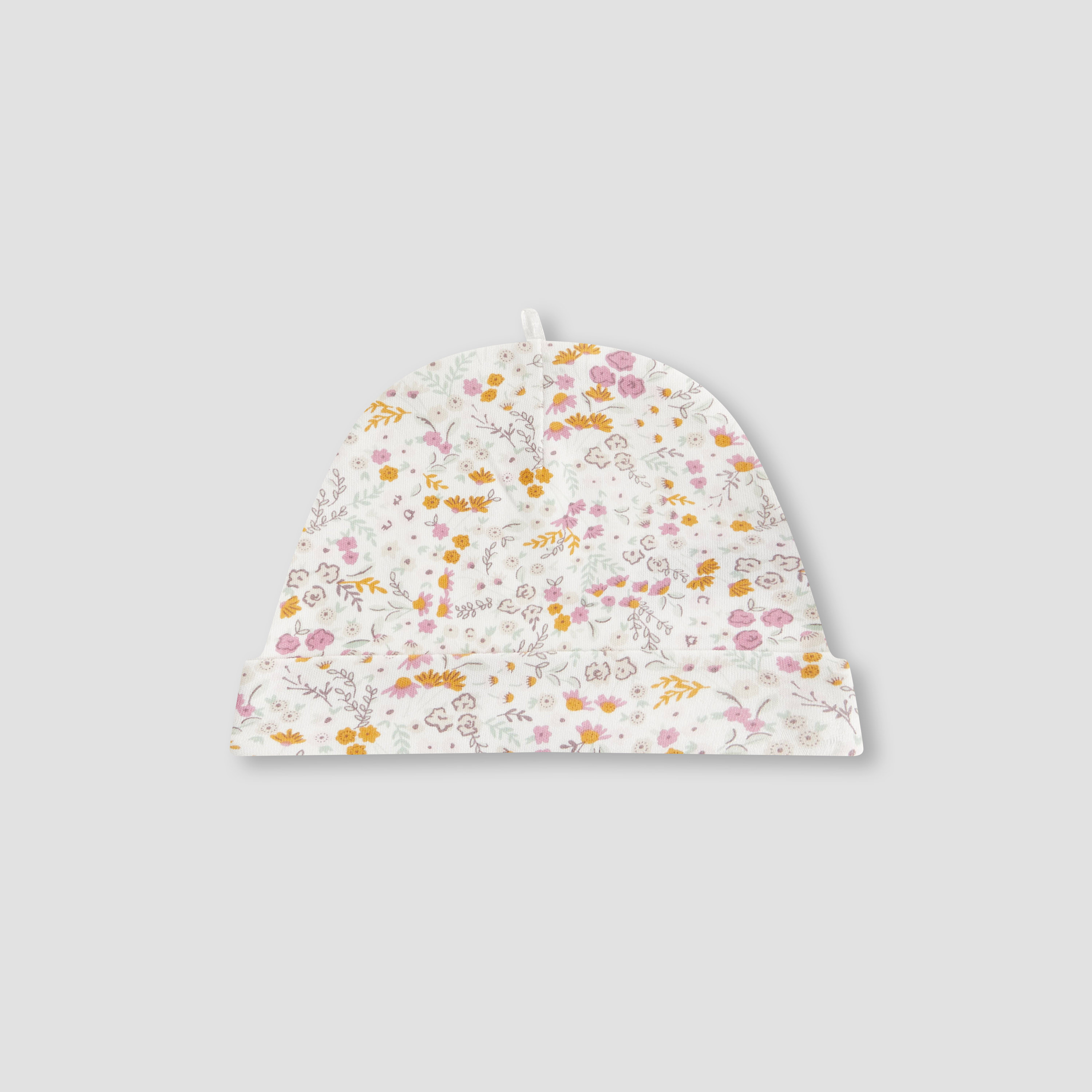 Juniors Girls Cap with Floral Print - Cotton - Set of 3-baby-girls-accessories-caps-image-4