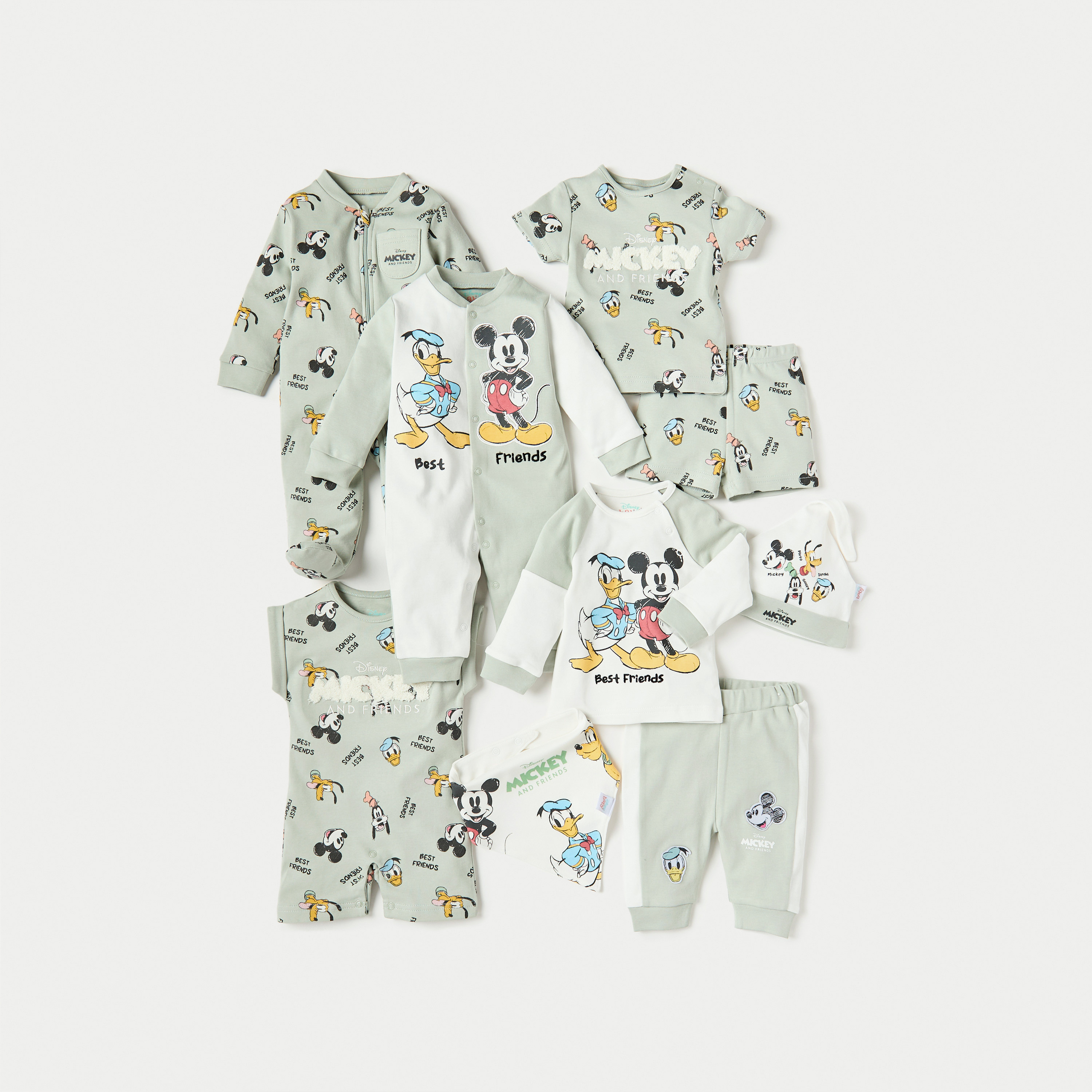 Disney All-Over Mickey Mouse Print Sleepsuit with Long Sleeves-baby-boys-clothing-nightwear-sleepsuits-image-5