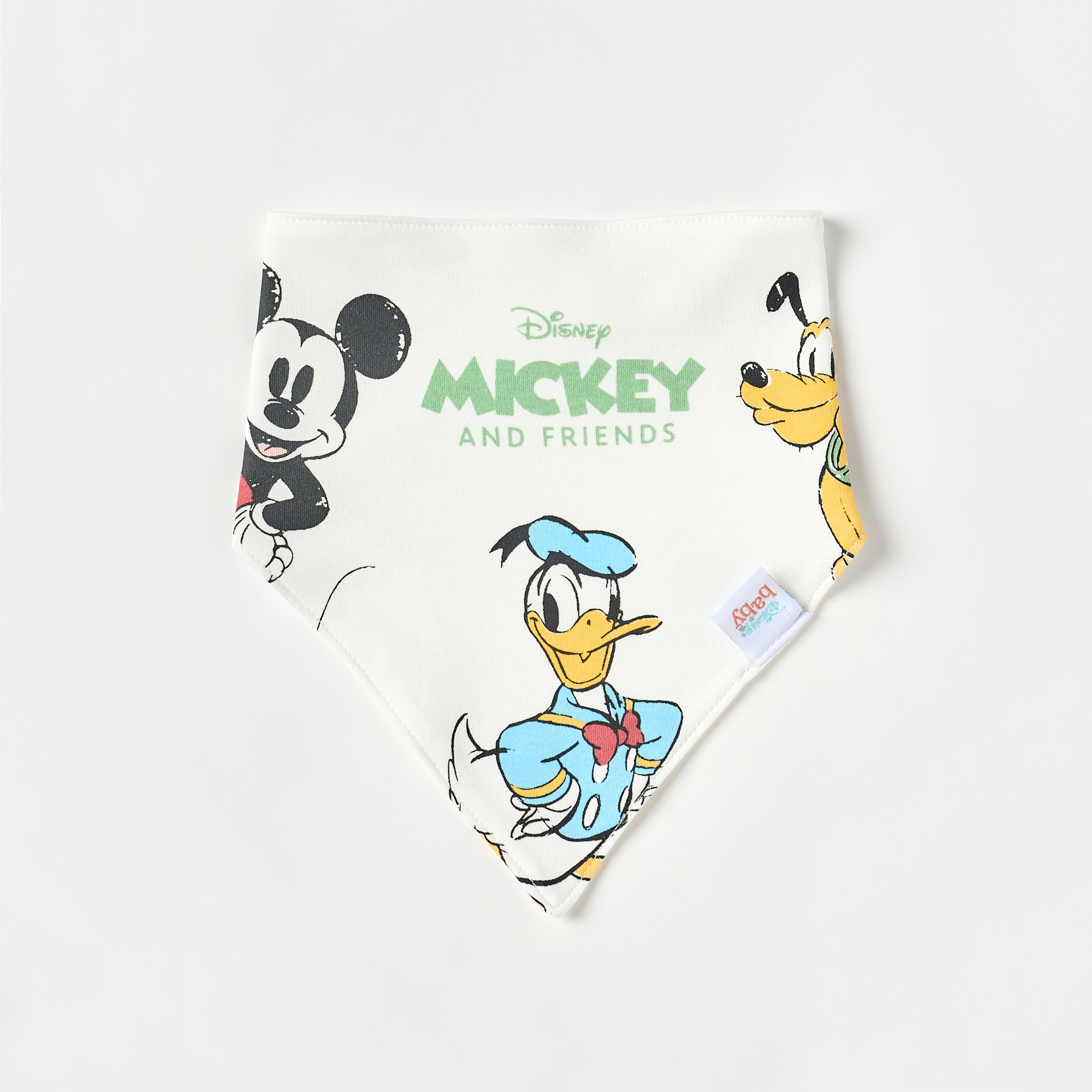 Disney Mickey Mouse and Friends Print Bib-baby-feeding-bibs-image-1