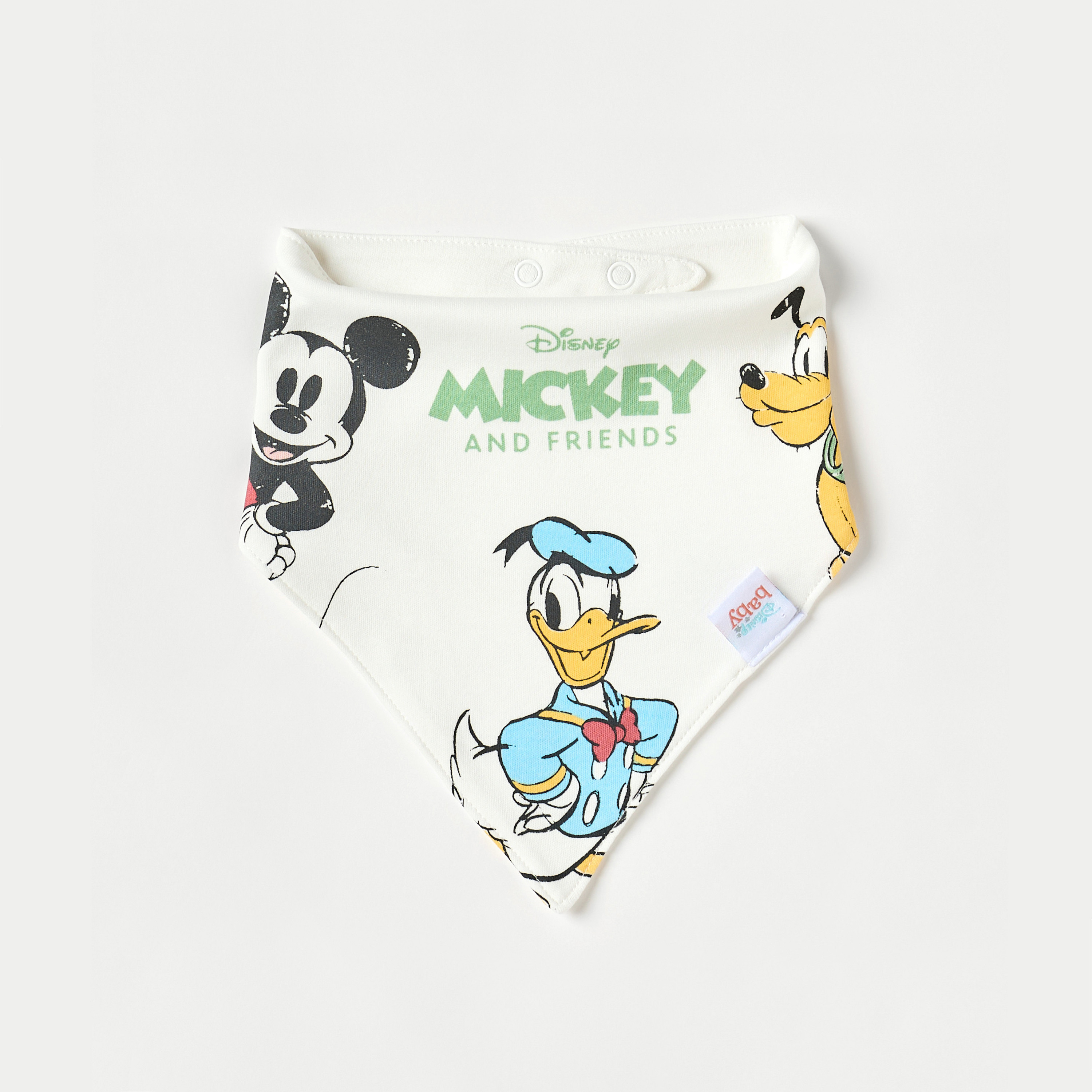 Disney Mickey Mouse and Friends Print Bib-baby-feeding-bibs-image-2