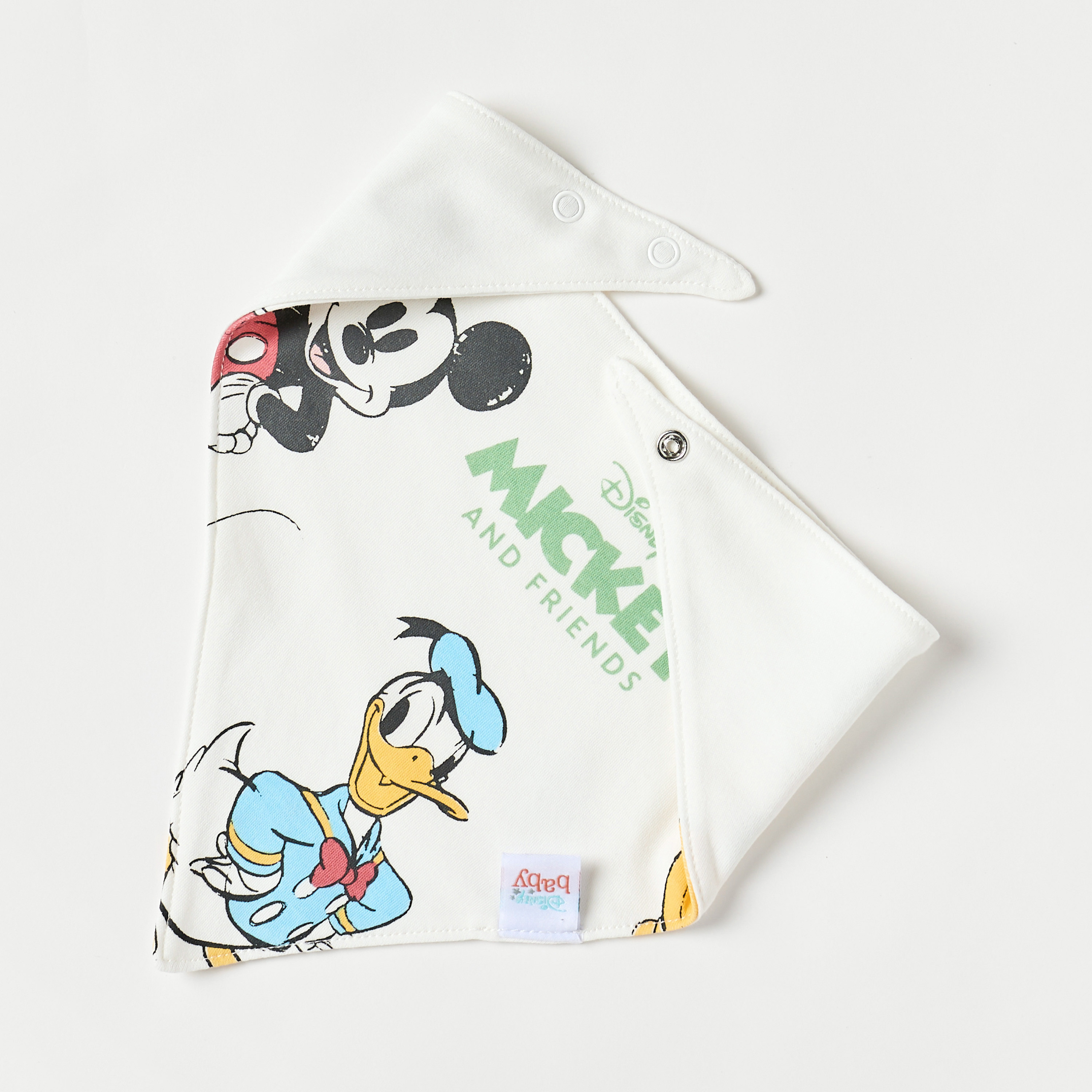 Disney Mickey Mouse and Friends Print Bib-baby-feeding-bibs-image-3