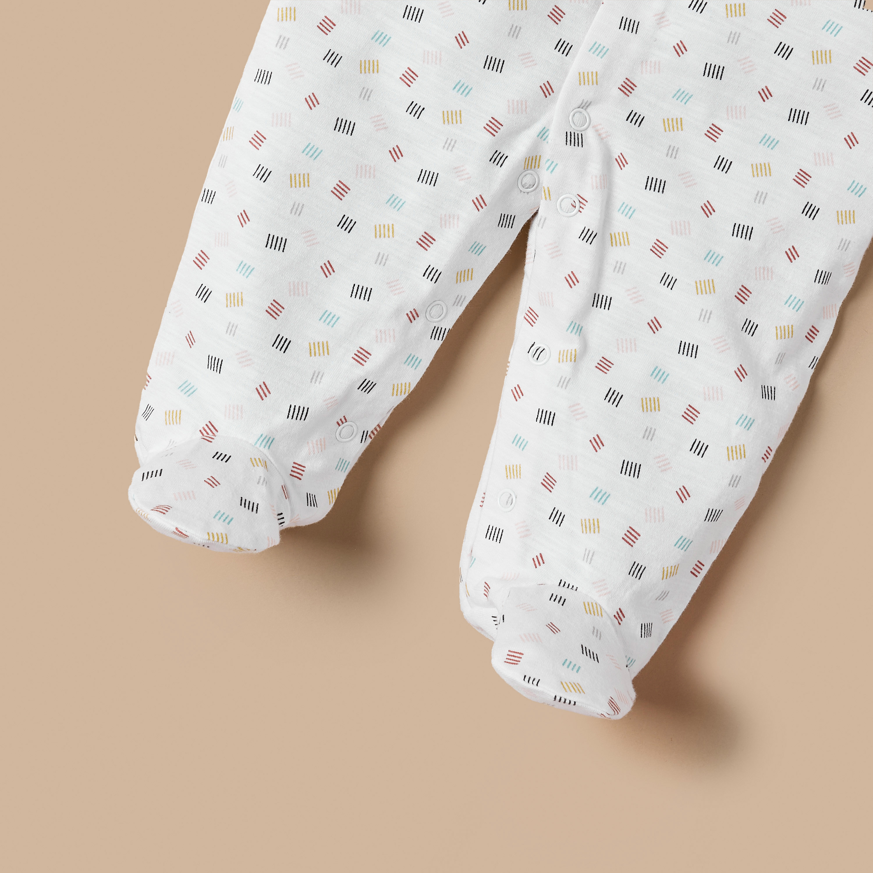 Juniors All-Over Print Sleepsuit with Button Closure and Long Sleeves-baby-girls-clothing-nightwear-sleepsuits-image-4