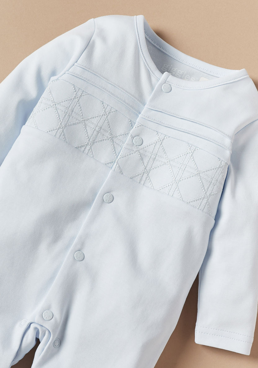 Giggles Embroidered Sleepsuit-Sleepsuits-image-1