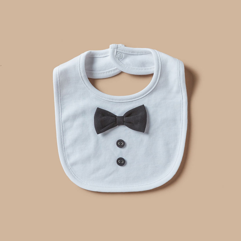 Giggles Bow Accent Bib-Accessories-image-0