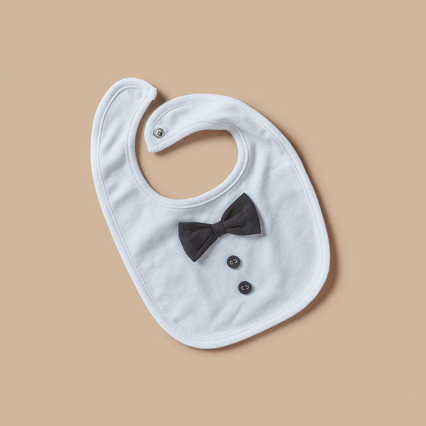 Giggles Bow Accent Bib-Accessories-image-2