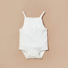 Giggles Lace Detail Sleeveless Bodysuit