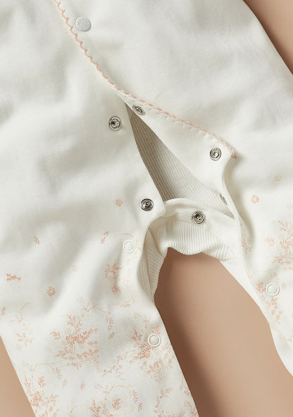 Giggles Printed Sleepsuit with Long Sleeves-Sleepsuits-image-2