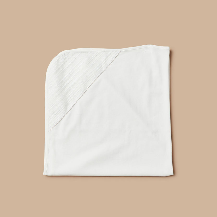 Giggles Hooded Receiving Blanket - 70x70 cm-Receiving Blankets-image-0
