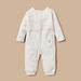 Giggles Lace Panel Detail Sleepsuit and Long Sleeves and Snap Button Closure-Sleepsuits-thumbnail-0