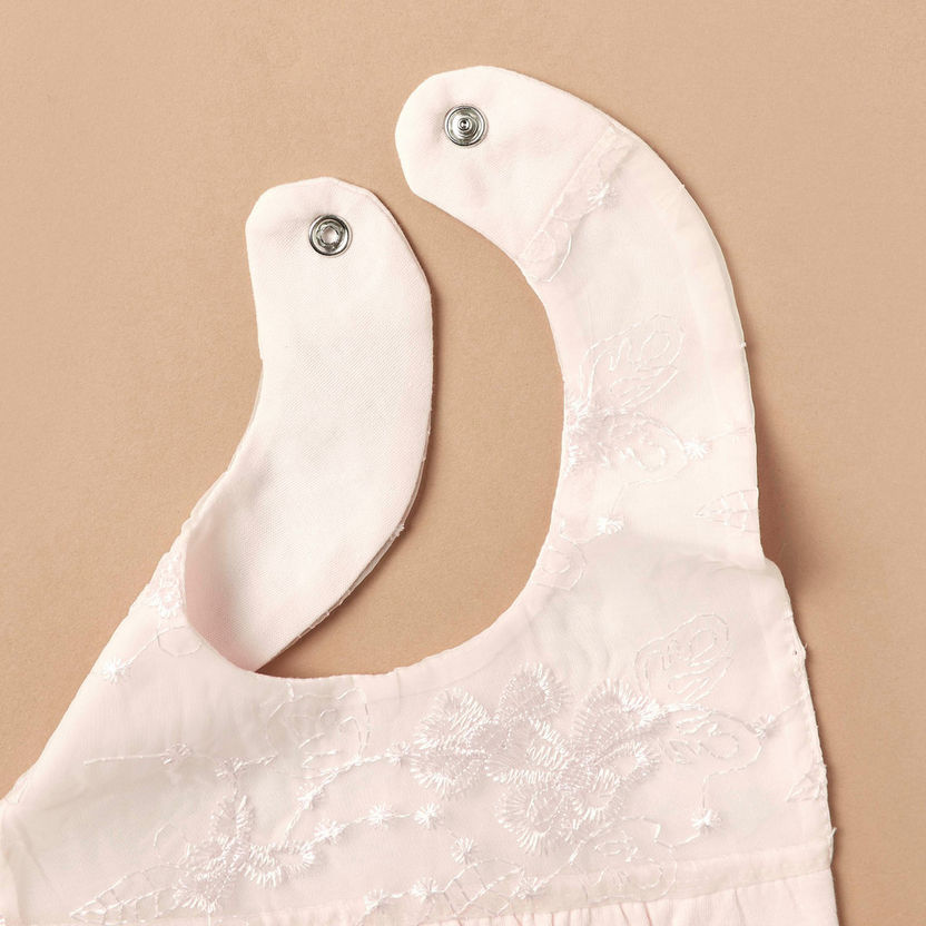 Giggles Ruffled Bib with Snap Button Closure-Accessories-image-3