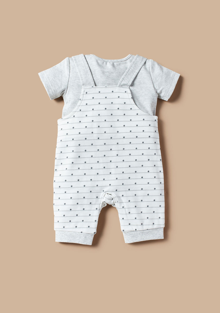 Juniors 2-Piece Printed Dungaree Set-Rompers%2C Dungarees and Jumpsuits-image-1