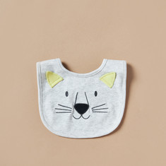 Juniors Embroidered Bib with Button Closure