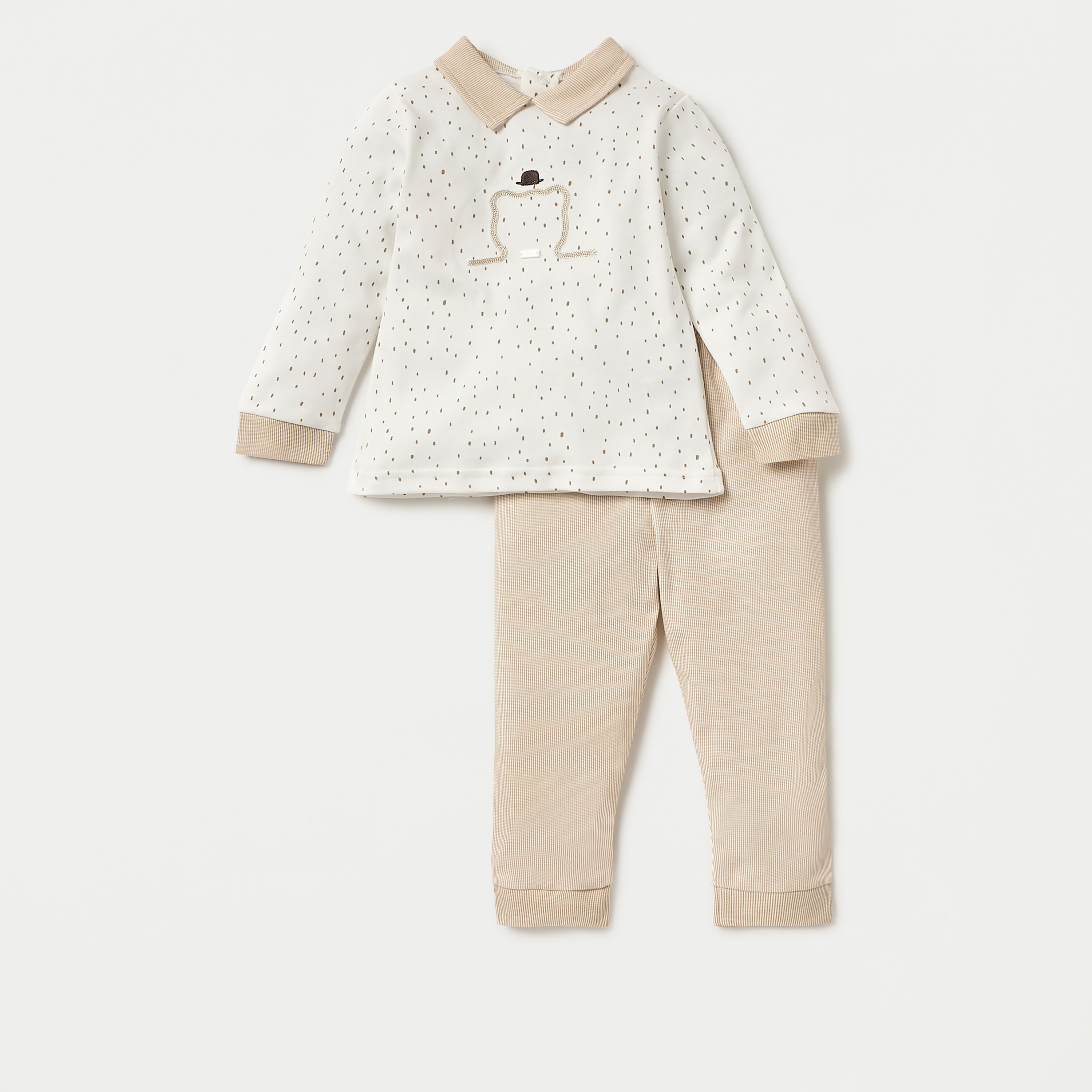 Giggles Printed Long Sleeves T-shirt and  Pyjama Set-baby-boys-clothing-nightwear-pyjamasets-image-1