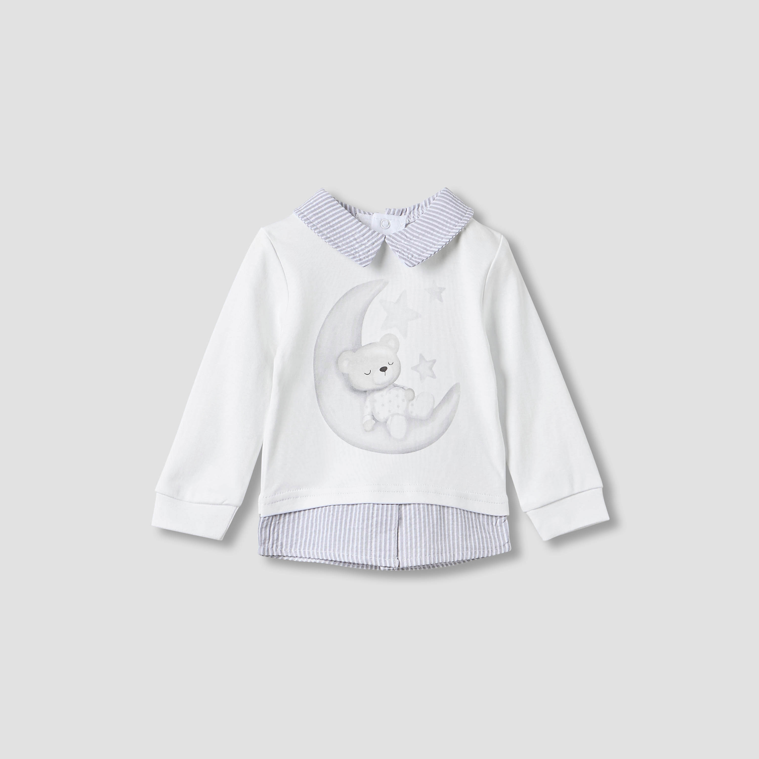 طقم بنطلون بيجاما وتيشيرت بياقة وطبعات من جيجلز-baby-boys-clothing-nightwear-pyjamasets-image-5