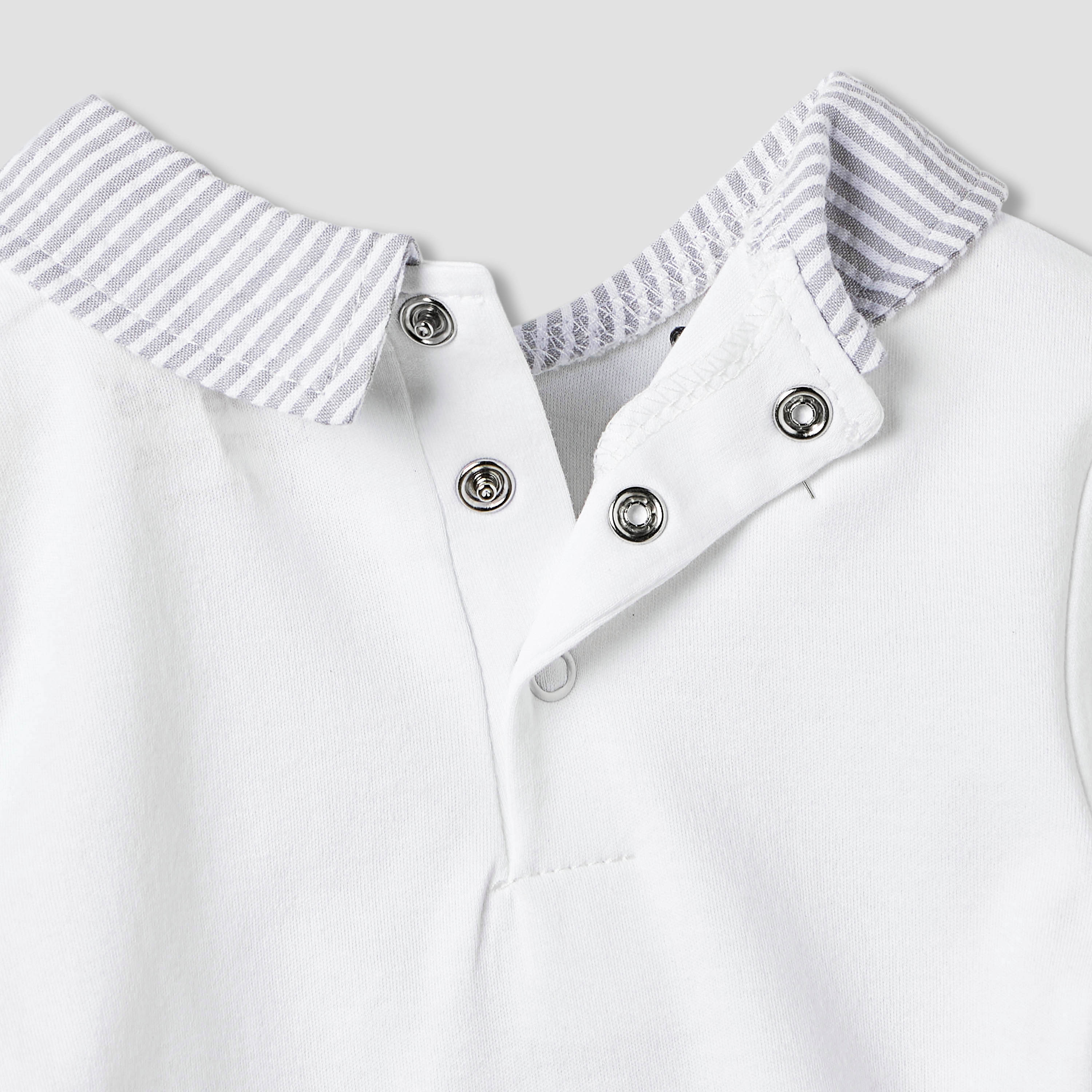 طقم بنطلون بيجاما وتيشيرت بياقة وطبعات من جيجلز-baby-boys-clothing-nightwear-pyjamasets-image-1