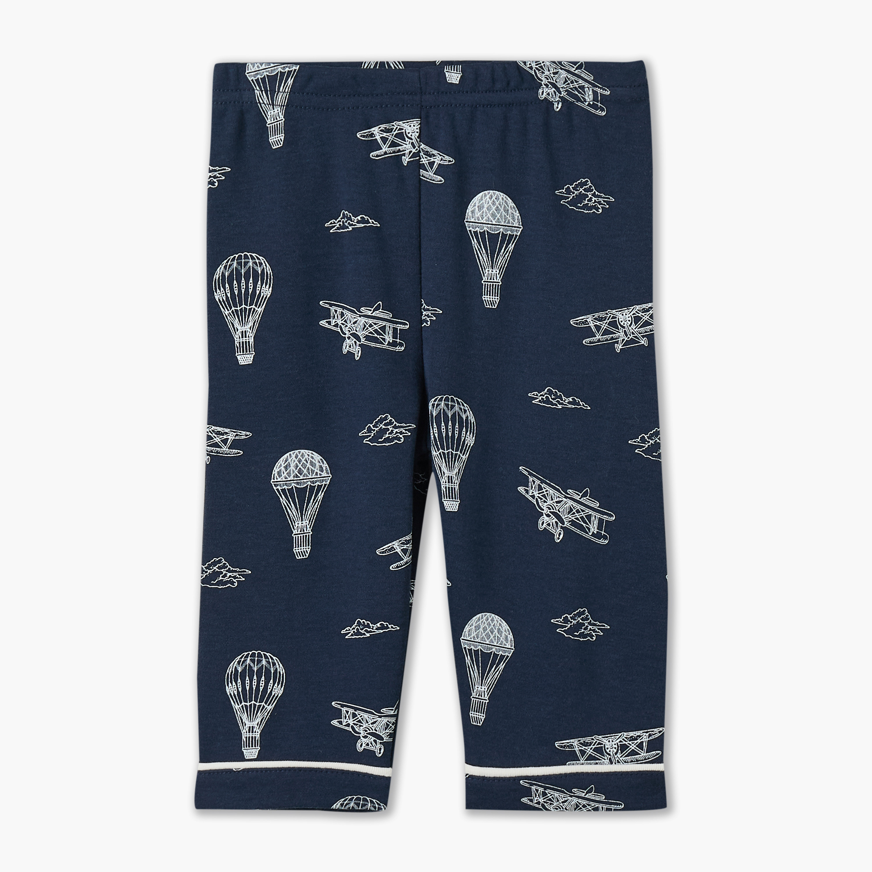 طقم بيجاما قطن بأكمام طويلة وياقة بطبعات منطاد هواء ساخن من جونيورز-baby-boys-clothing-nightwear-pyjamasets-image-4