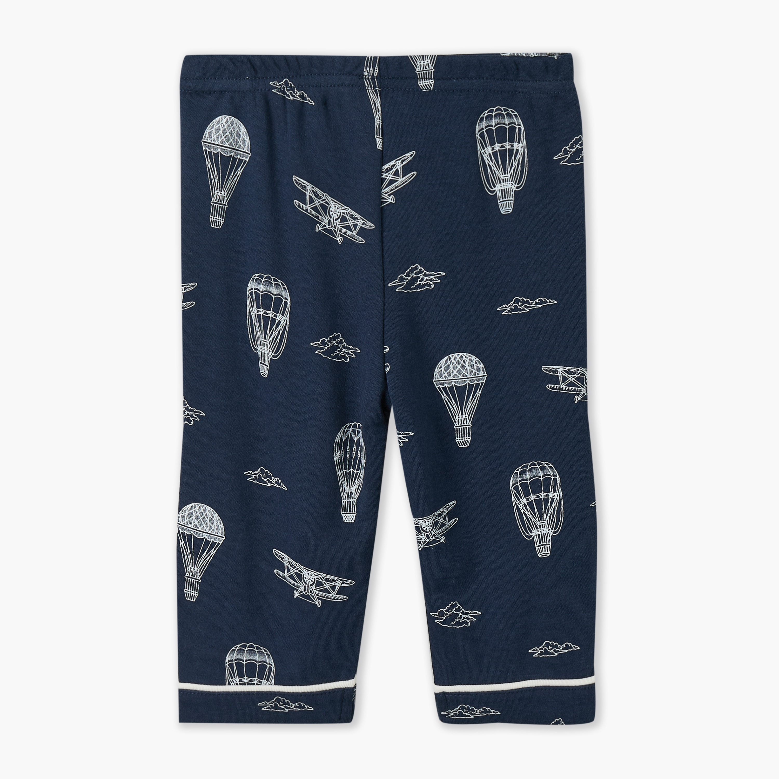 طقم بيجاما قطن بأكمام طويلة وياقة بطبعات منطاد هواء ساخن من جونيورز-baby-boys-clothing-nightwear-pyjamasets-image-6