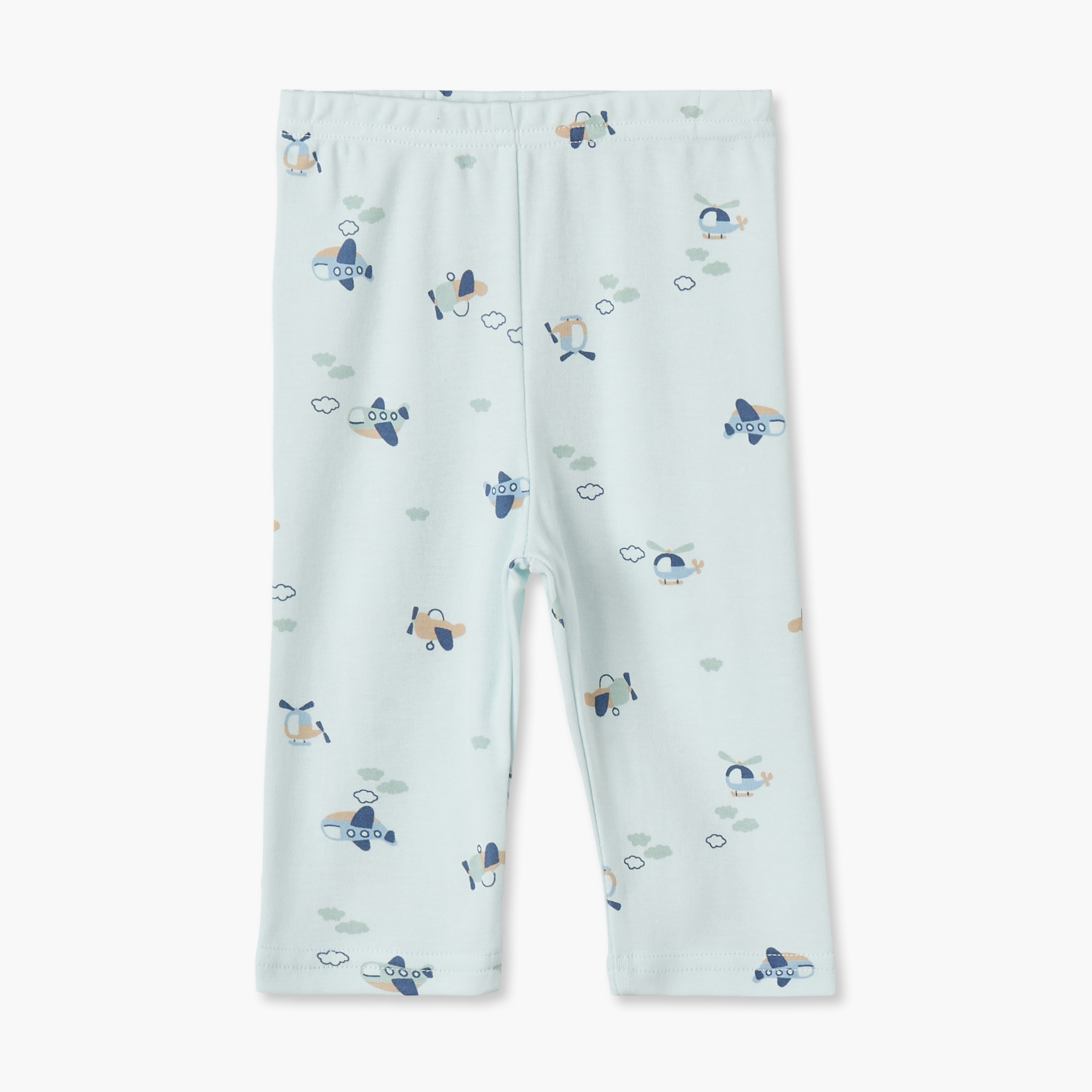 طقم بيجاما قطن بأكمام طويلة وياقة عاديّة بطبعات الطيران من جونيورز-baby-boys-clothing-nightwear-pyjamasets-image-4