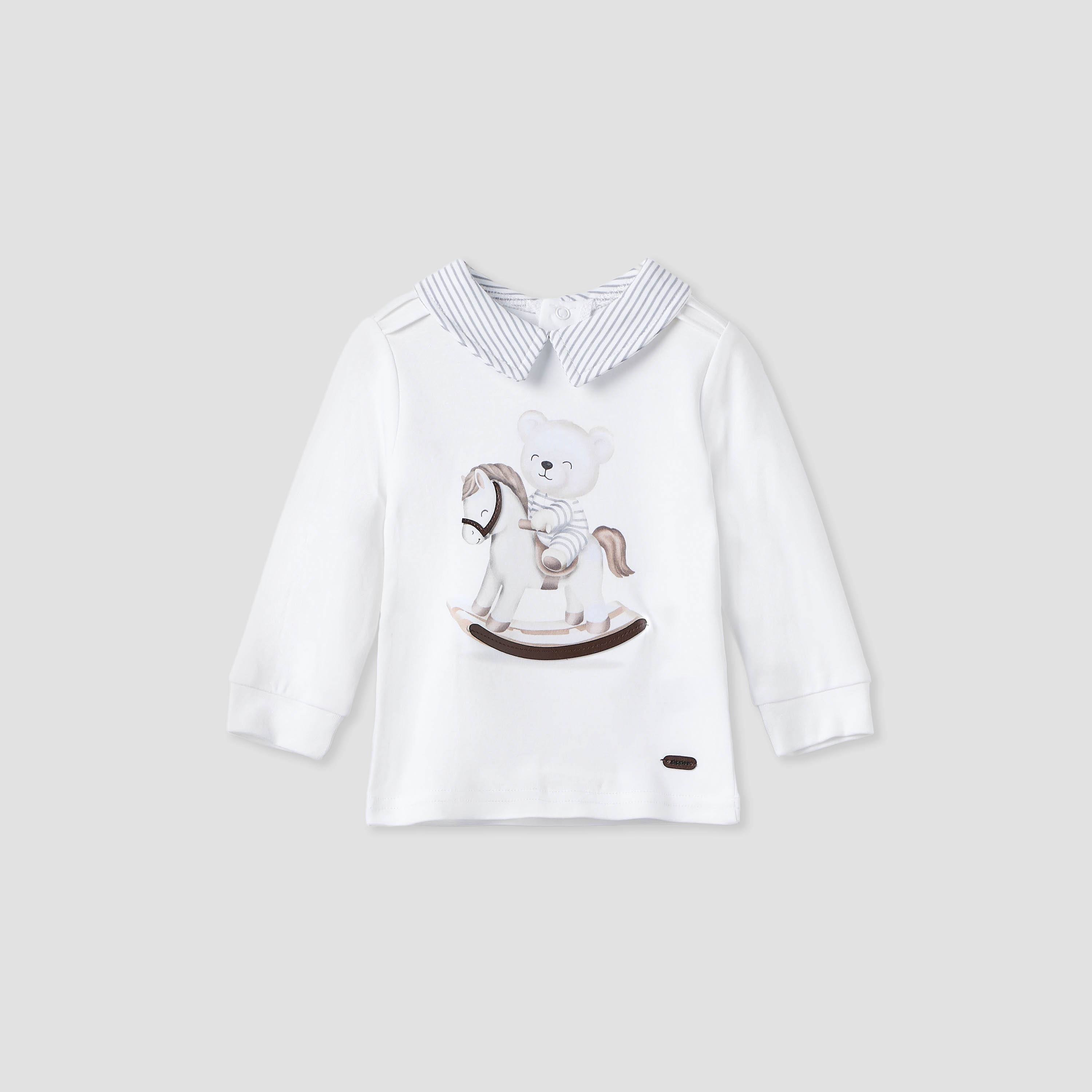 Giggles Printed Collared T-shirt and Pyjama Set-baby-boys-clothing-nightwear-pyjamasets-image-2