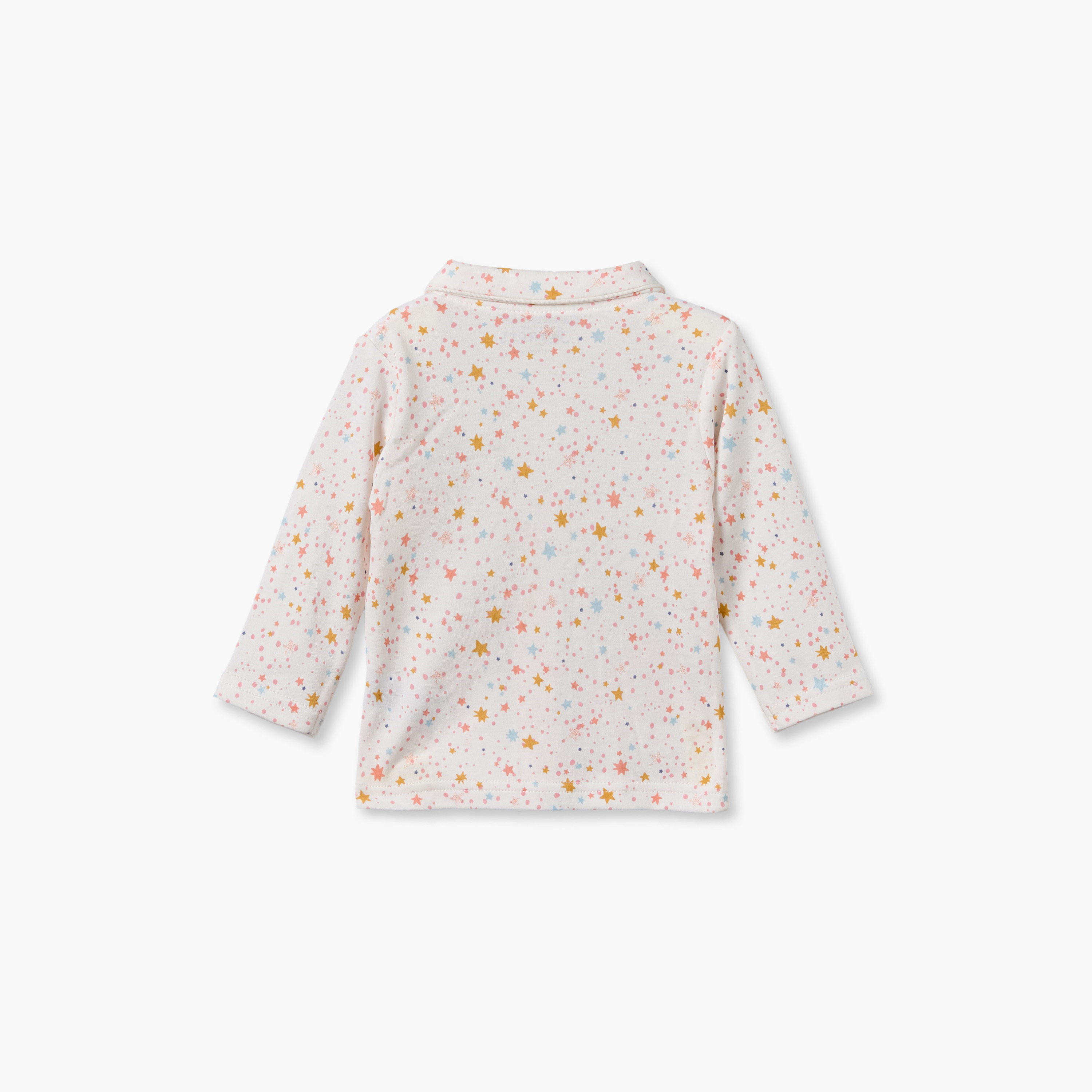 Juniors Cotton Collared Long Sleeves Shirt with Pyjamas with Star Print-promo_babyshop_Buy3for10.9_KWT030926-image-5