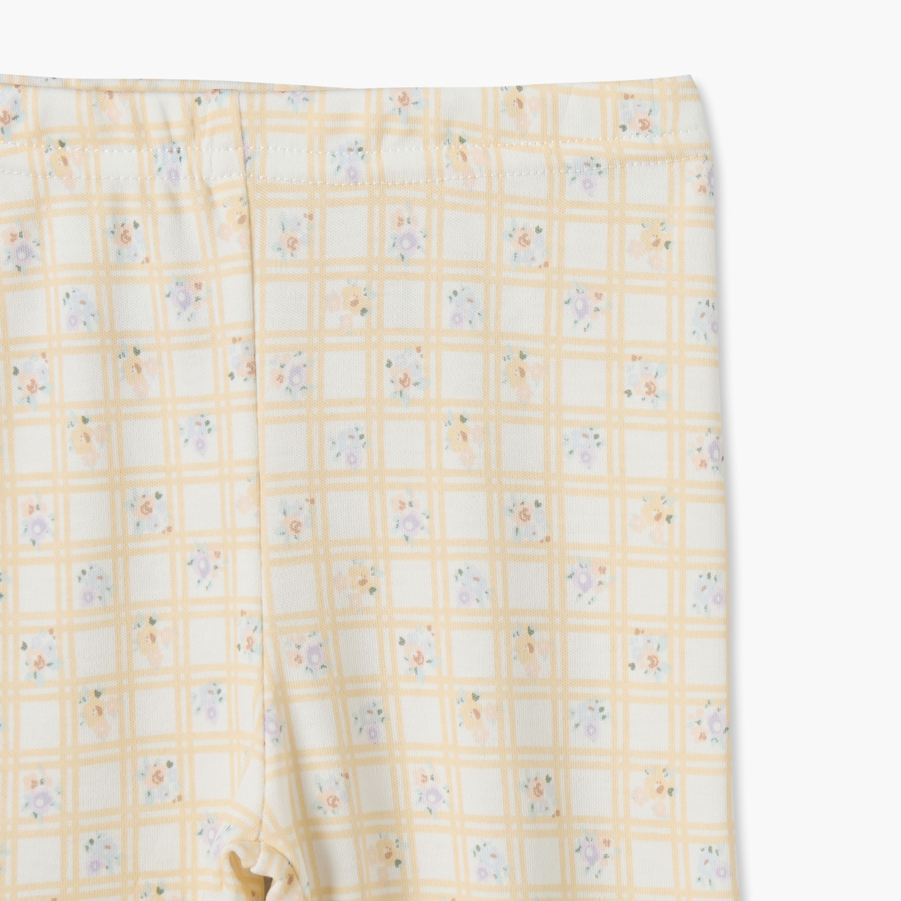 طقم بيجاما قطن بأكمام طويلة وياقة بطبعات زهور من جونيورز-baby-girls-clothing-nightwear-pyjamasets-image-8