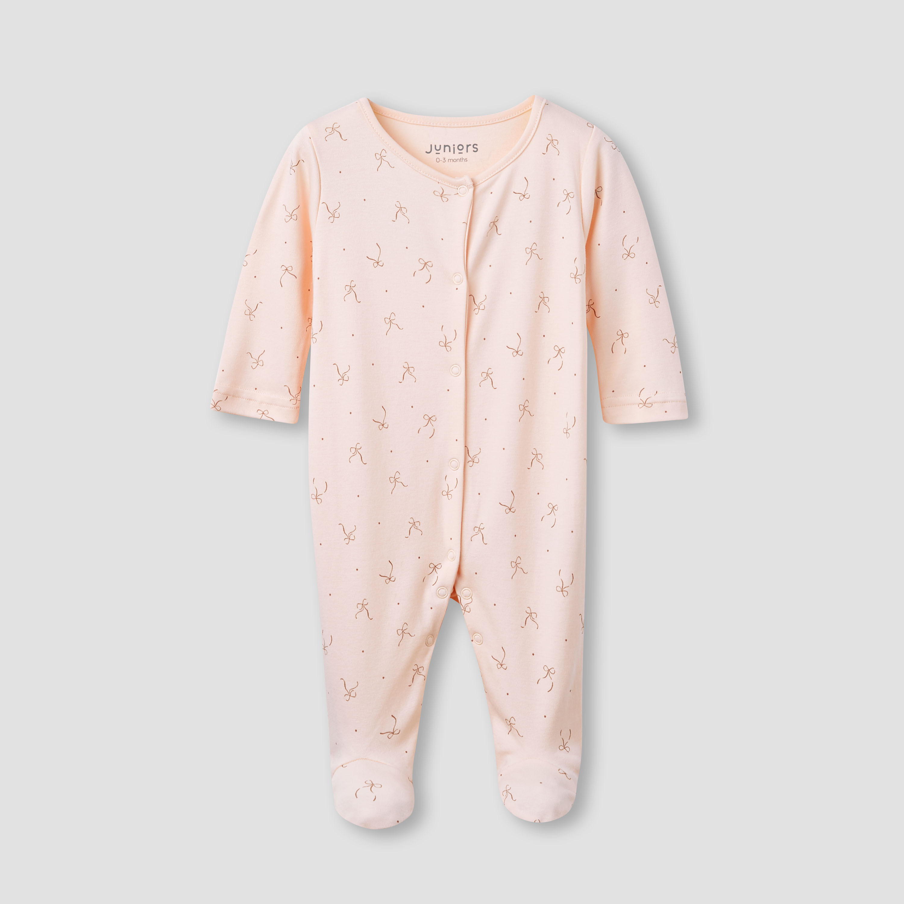 Juniors Assorted Closed Feet Sleepsuit with Long Sleeves - Set of 3-baby-girls-clothing-nightwear-sleepsuits-image-5