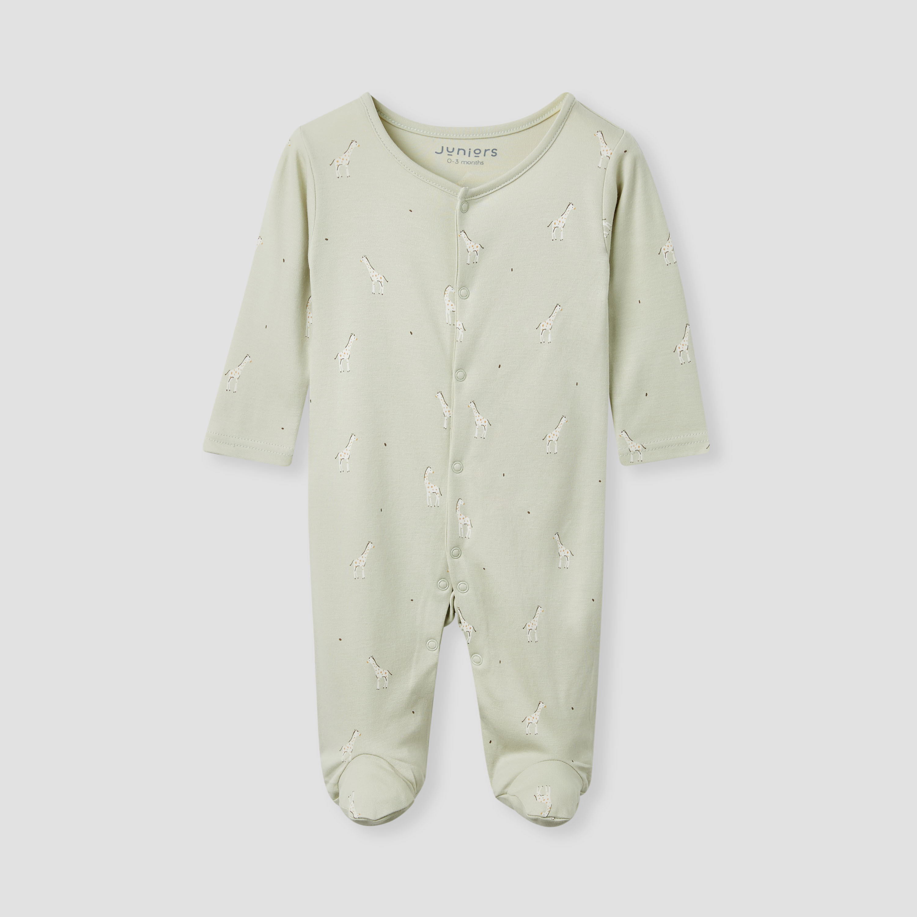 Juniors Printed Closed Feet Sleepsuit with Long Sleeves - Set of 3-baby-boys-clothing-nightwear-sleepsuits-image-4