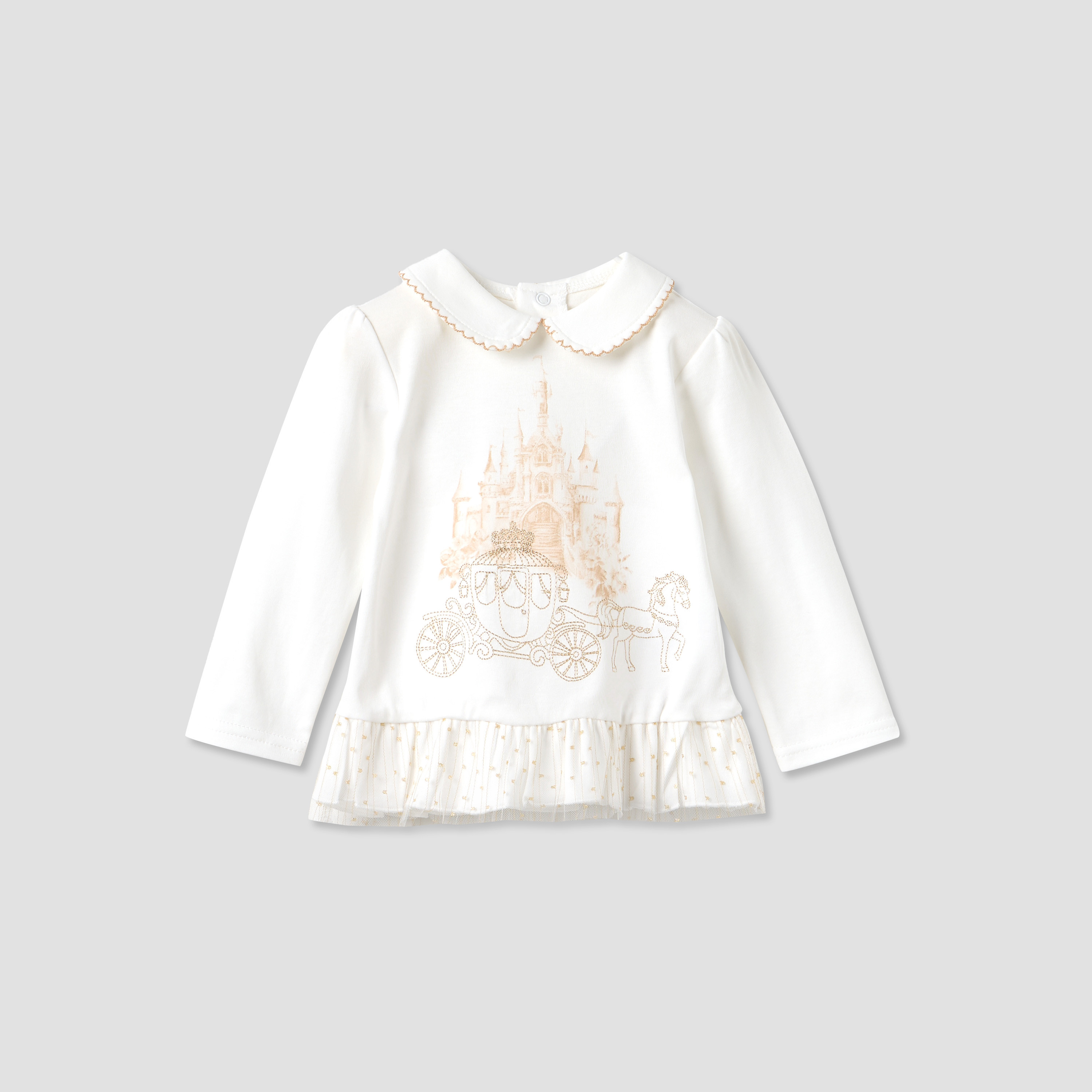 طقم بنطلون بيجاما وبلوزة بياقة وطبعات من جيجلز-baby-girls-clothing-nightwear-pyjamasets-image-6