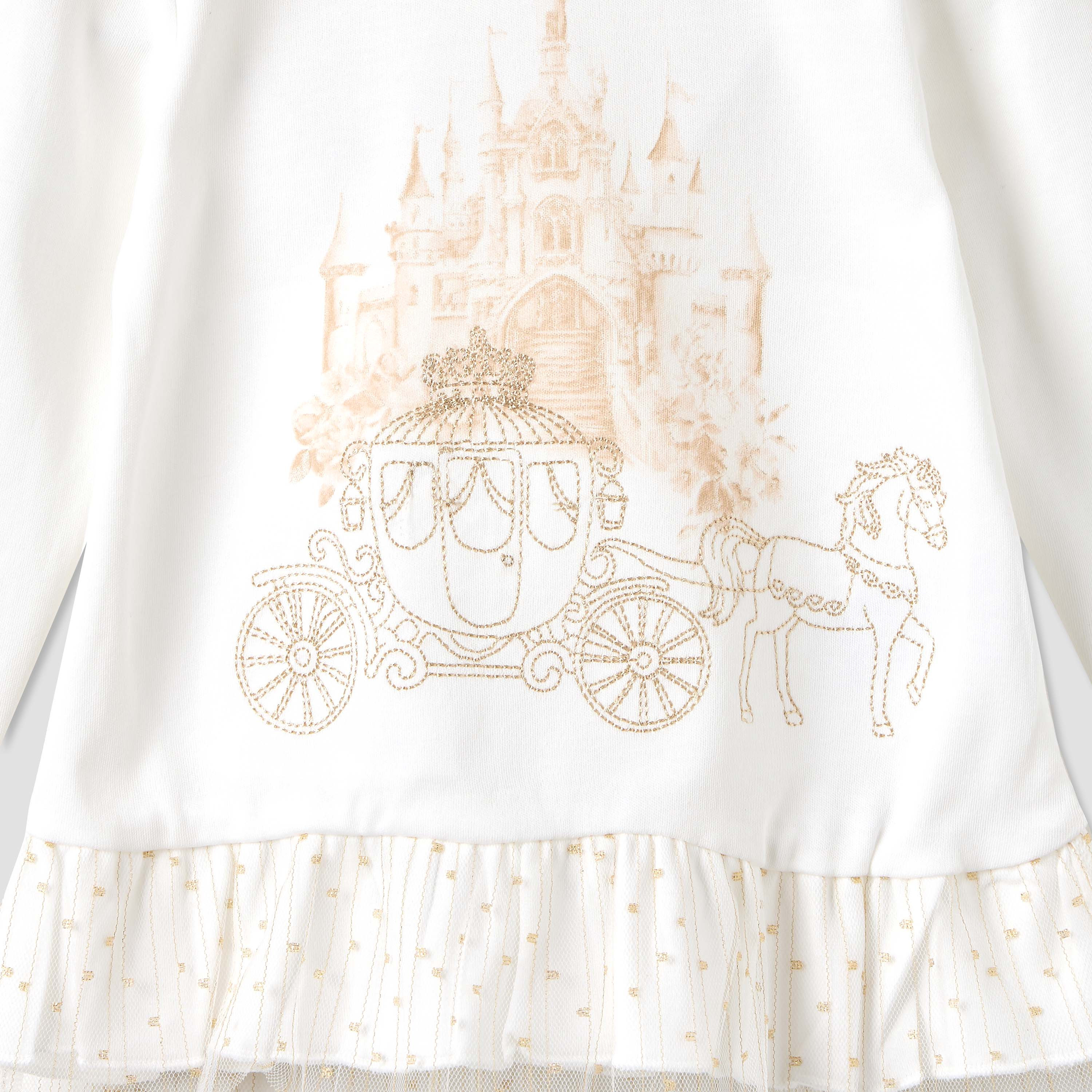 طقم بنطلون بيجاما وبلوزة بياقة وطبعات من جيجلز-baby-girls-clothing-nightwear-pyjamasets-image-3