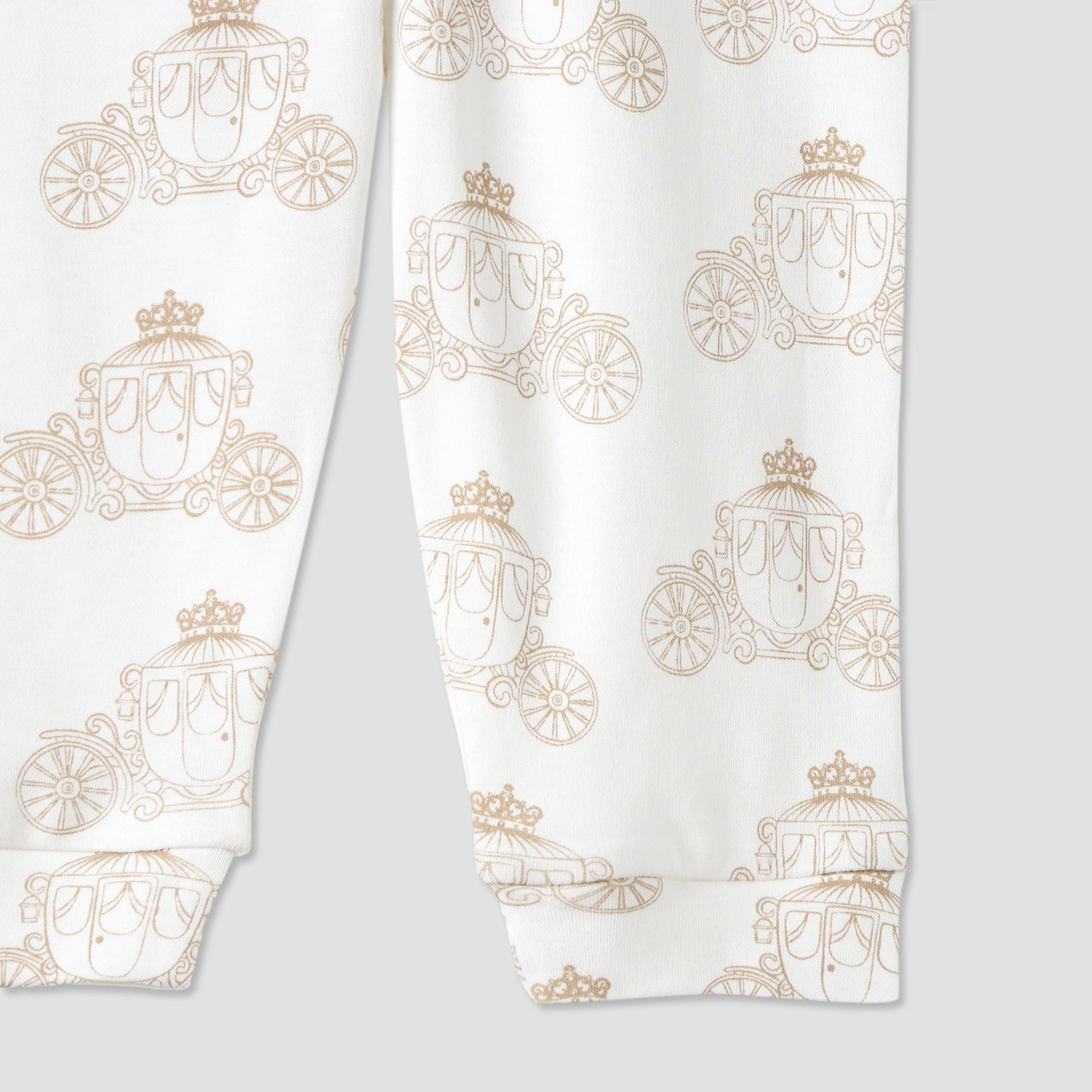 طقم بنطلون بيجاما وبلوزة بياقة وطبعات من جيجلز-baby-girls-clothing-nightwear-pyjamasets-image-1