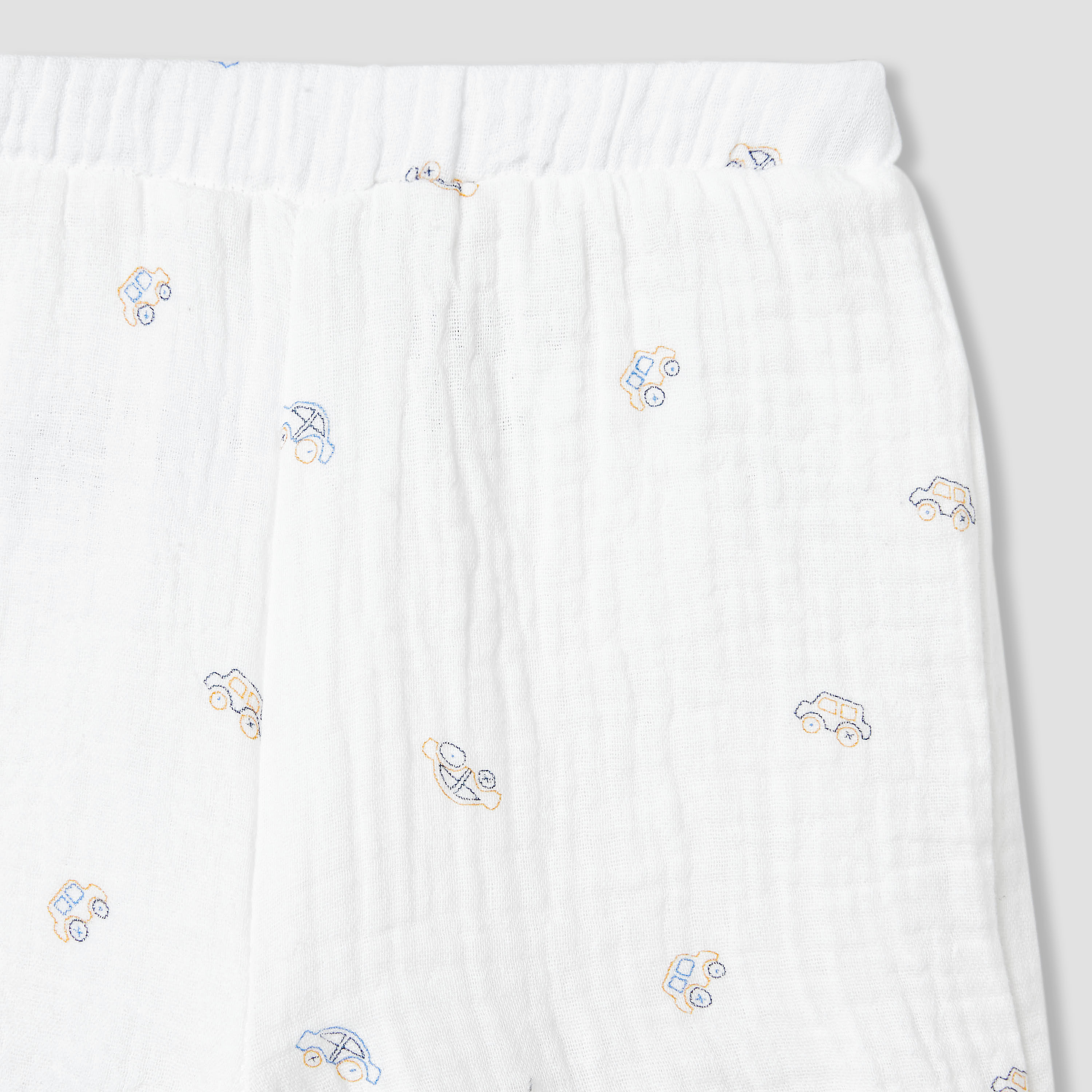 Juniors Boys Shirt and Shorts Set with Print - Cotton - Short Sleeves - Collar-baby-boys-clothing-setsandcoords-image-7