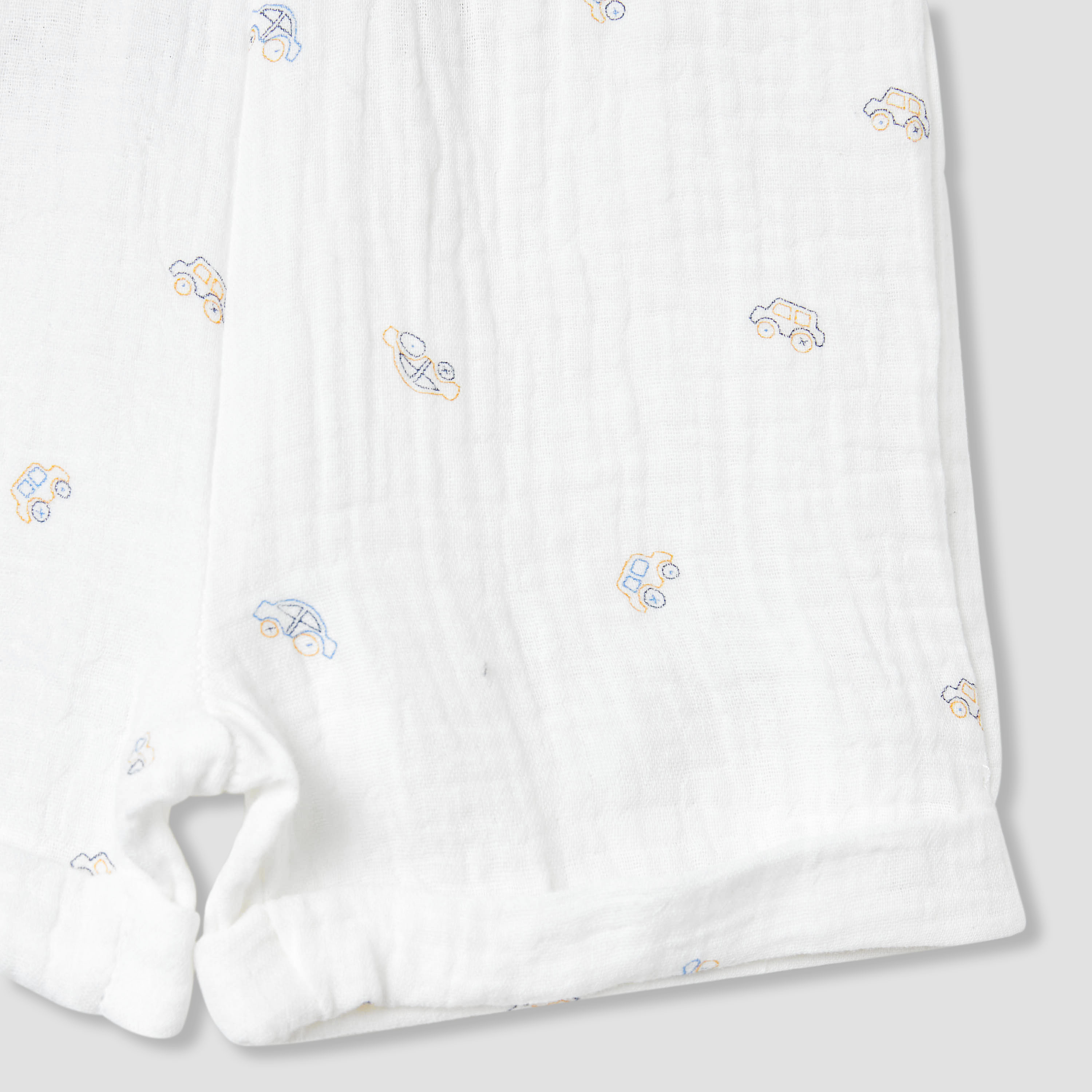 Juniors Boys Shirt and Shorts Set with Print - Cotton - Short Sleeves - Collar-baby-boys-clothing-setsandcoords-image-8