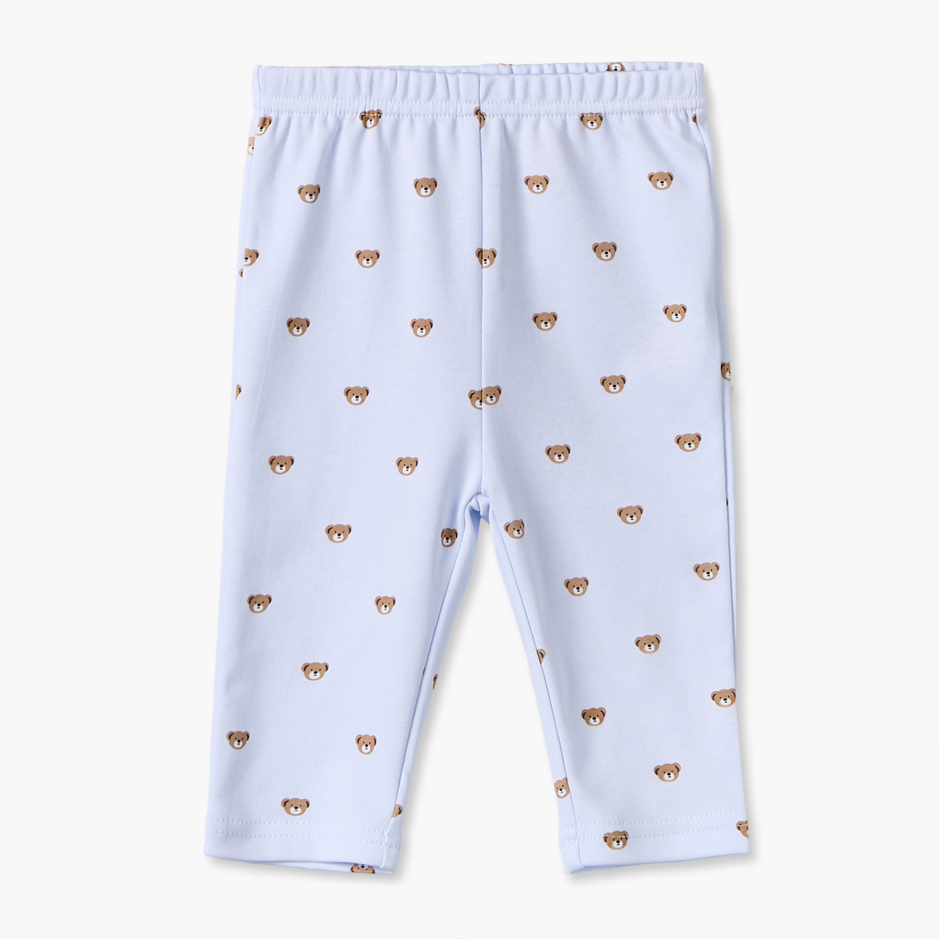 طقم بيجاما قطن بياقة عادية وأكمام طويلة وطبعات دب من جيجلز-baby-boys-clothing-nightwear-pyjamasets-image-4