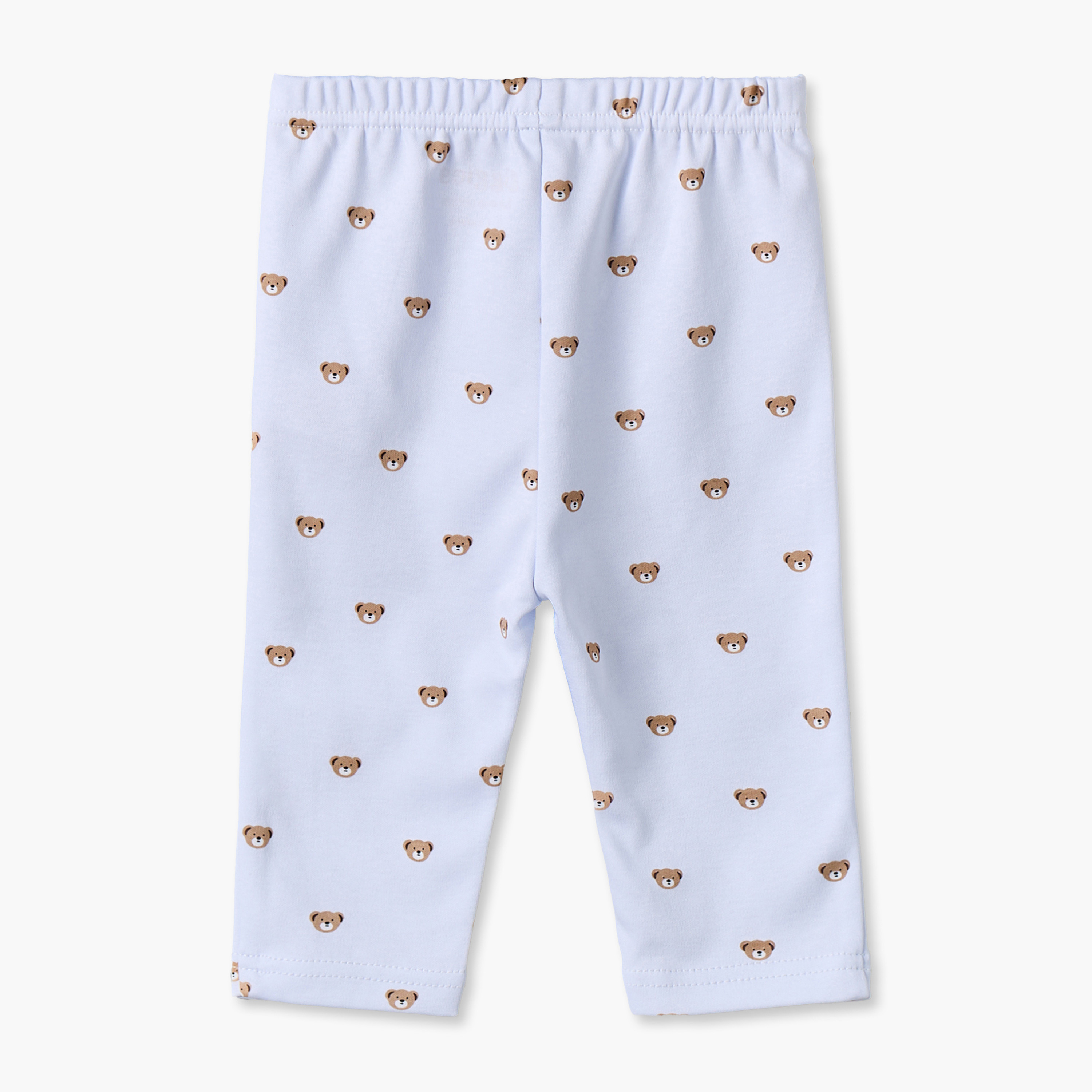 طقم بيجاما قطن بياقة عادية وأكمام طويلة وطبعات دب من جيجلز-baby-boys-clothing-nightwear-pyjamasets-image-6