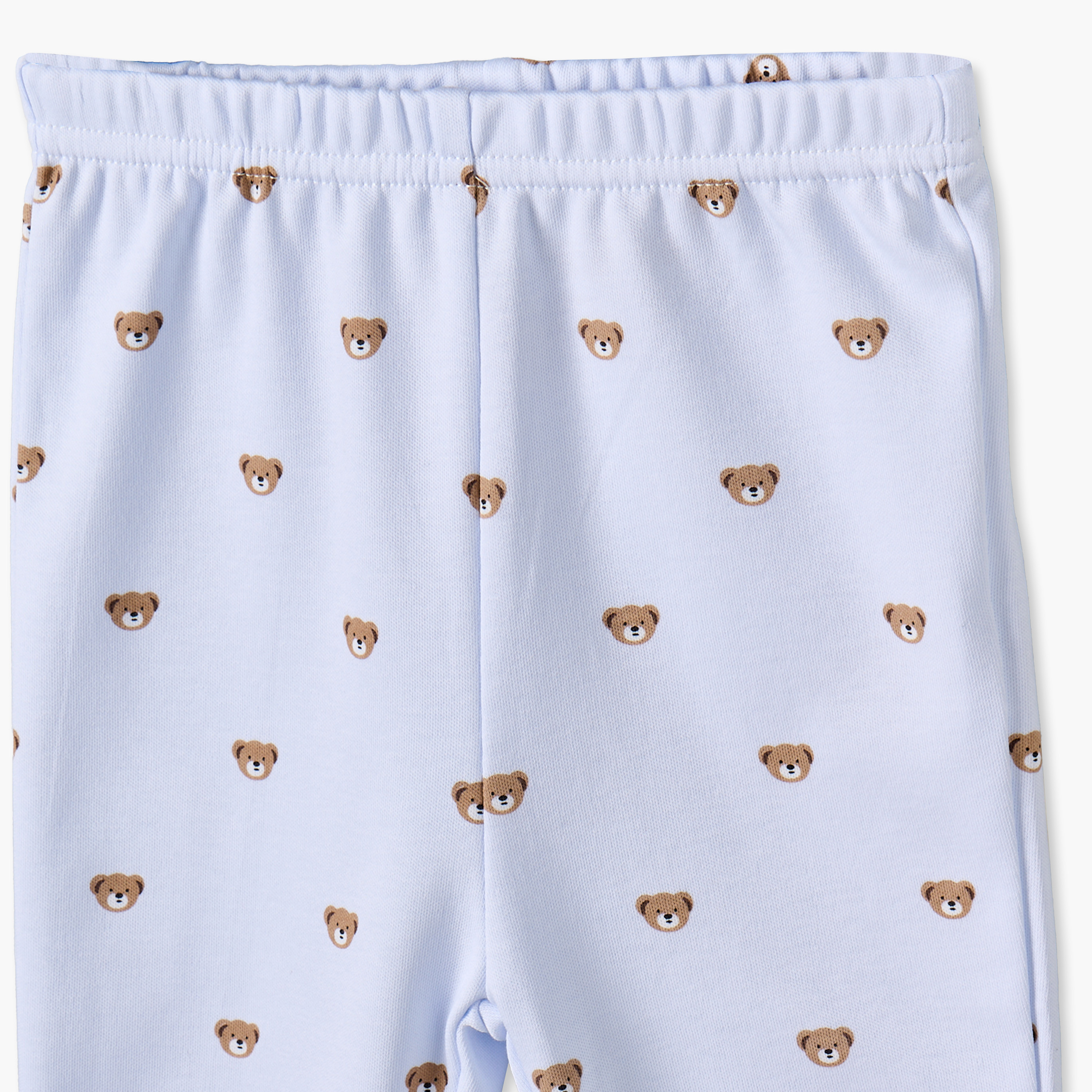 طقم بيجاما قطن بياقة عادية وأكمام طويلة وطبعات دب من جيجلز-baby-boys-clothing-nightwear-pyjamasets-image-8