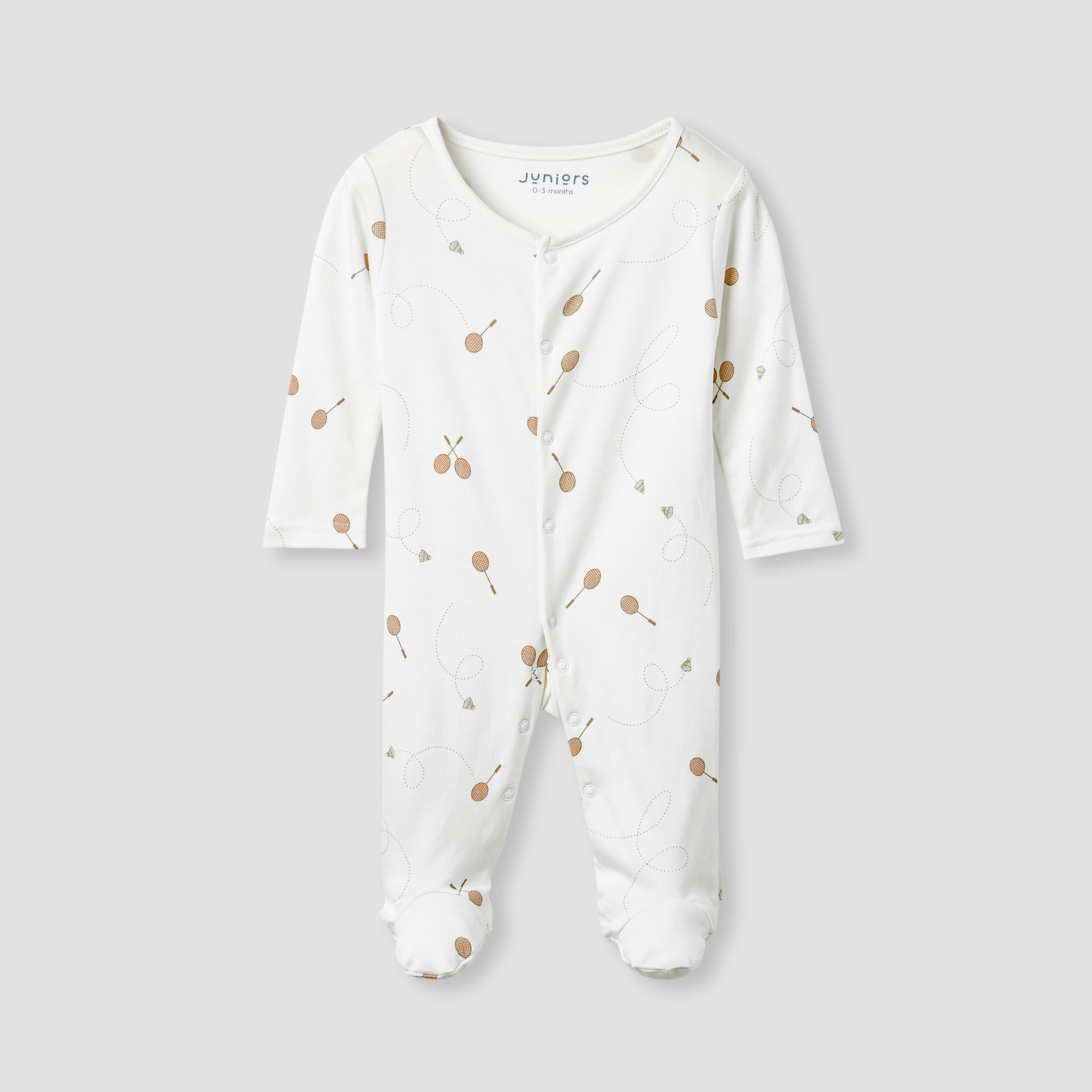 Juniors Printed Closed Feet Sleepsuit with Long Sleeves - Set of 3-baby-boys-clothing-nightwear-sleepsuits-image-6