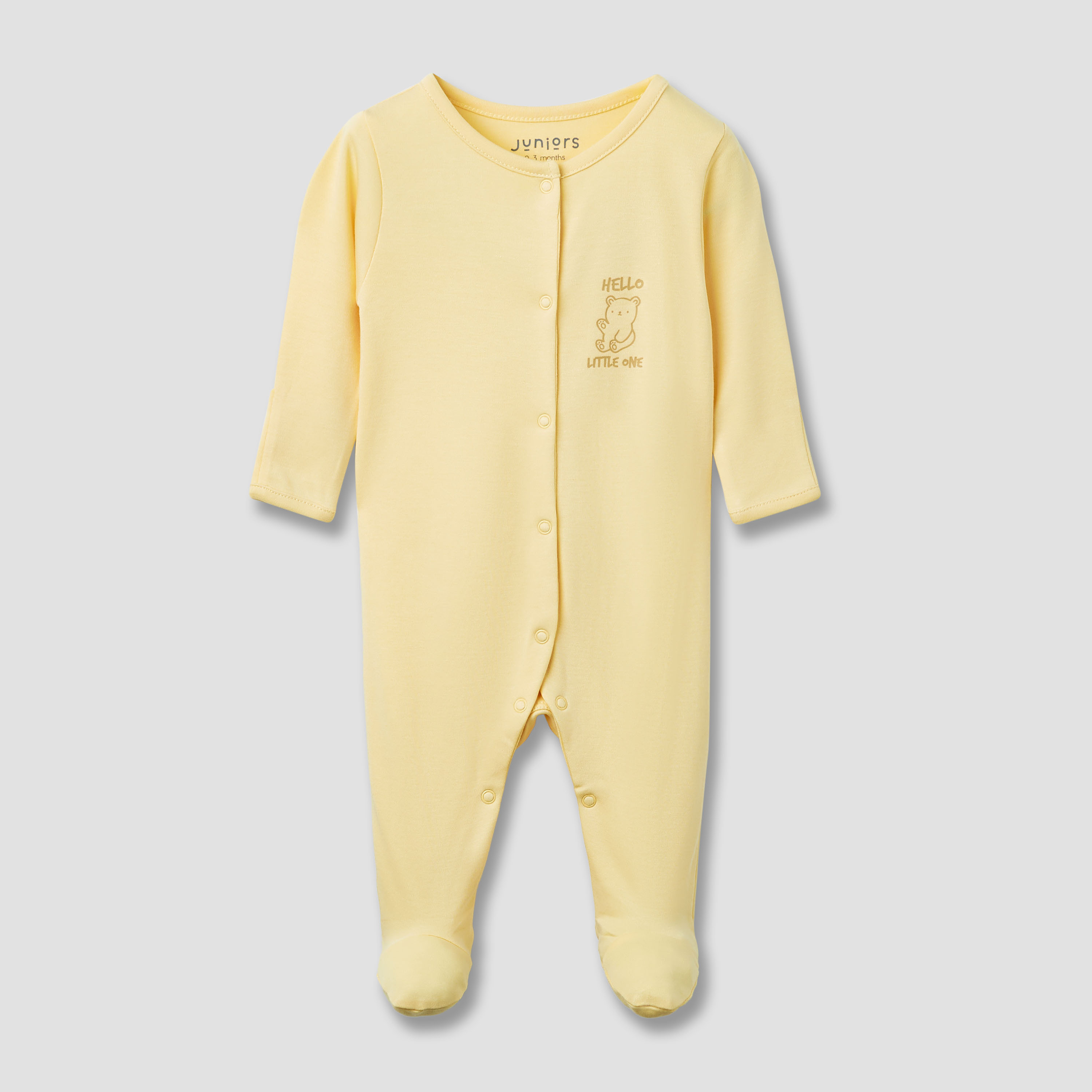 بدلة نوم بأقدام مغلقة وأكمام طويلة وطبعات من جونيورز - طقم من 5-baby-girls-clothing-nightwear-sleepsuits-image-5