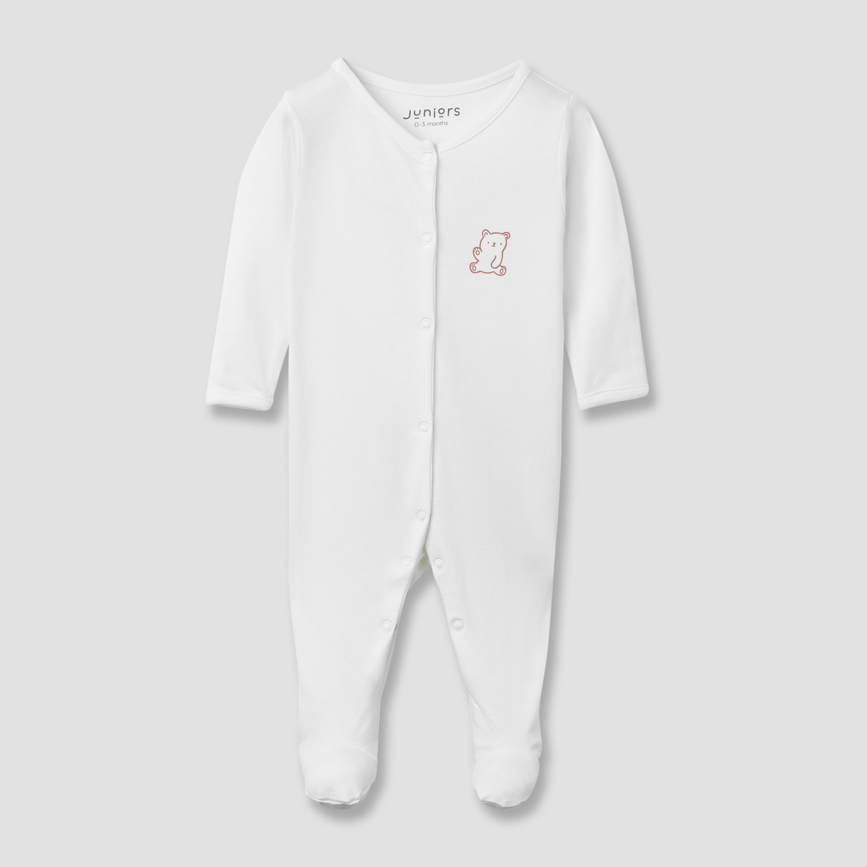 بدلة نوم بأقدام مغلقة وأكمام طويلة وطبعات من جونيورز - طقم من 5-baby-girls-clothing-nightwear-sleepsuits-image-6