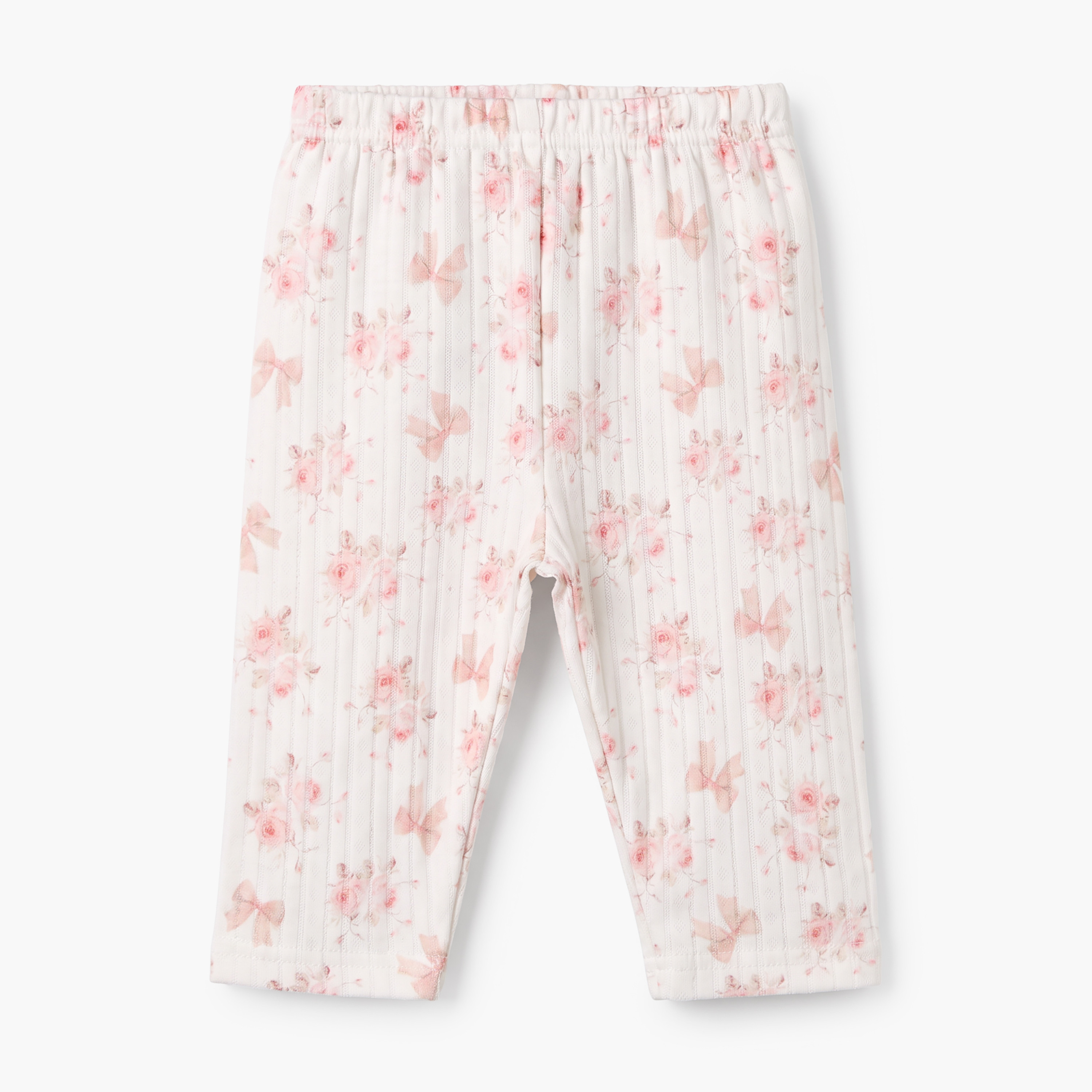 طقم بيجاما قطن بياقة عادية وأكمام طويلة وطبعات زهرية من جيجلز-baby-boys-clothing-nightwear-pyjamasets-image-3